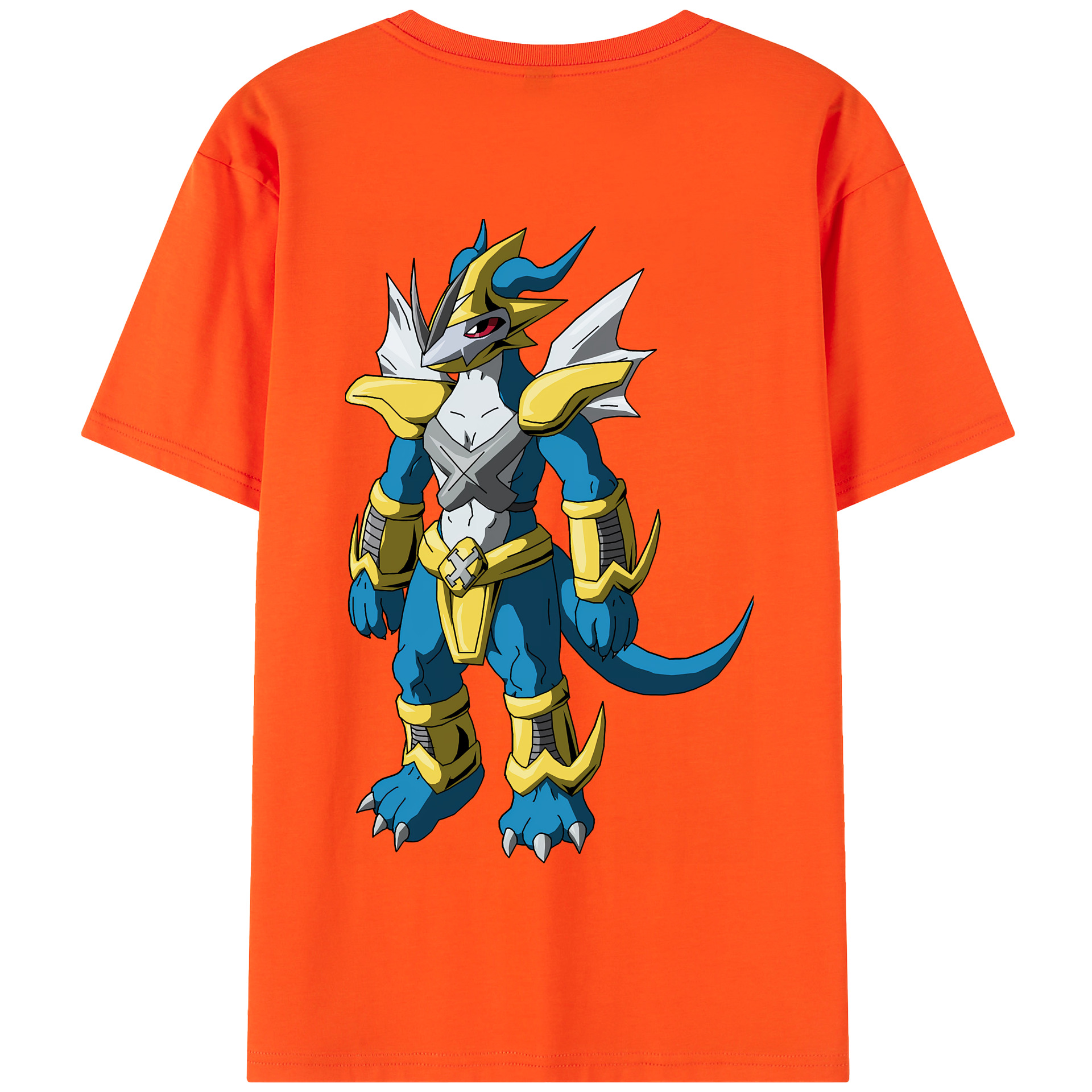 （画像用） Digimon デジタルモンスター/デジモン 綿100％半袖Tシャツ（背面プリント）