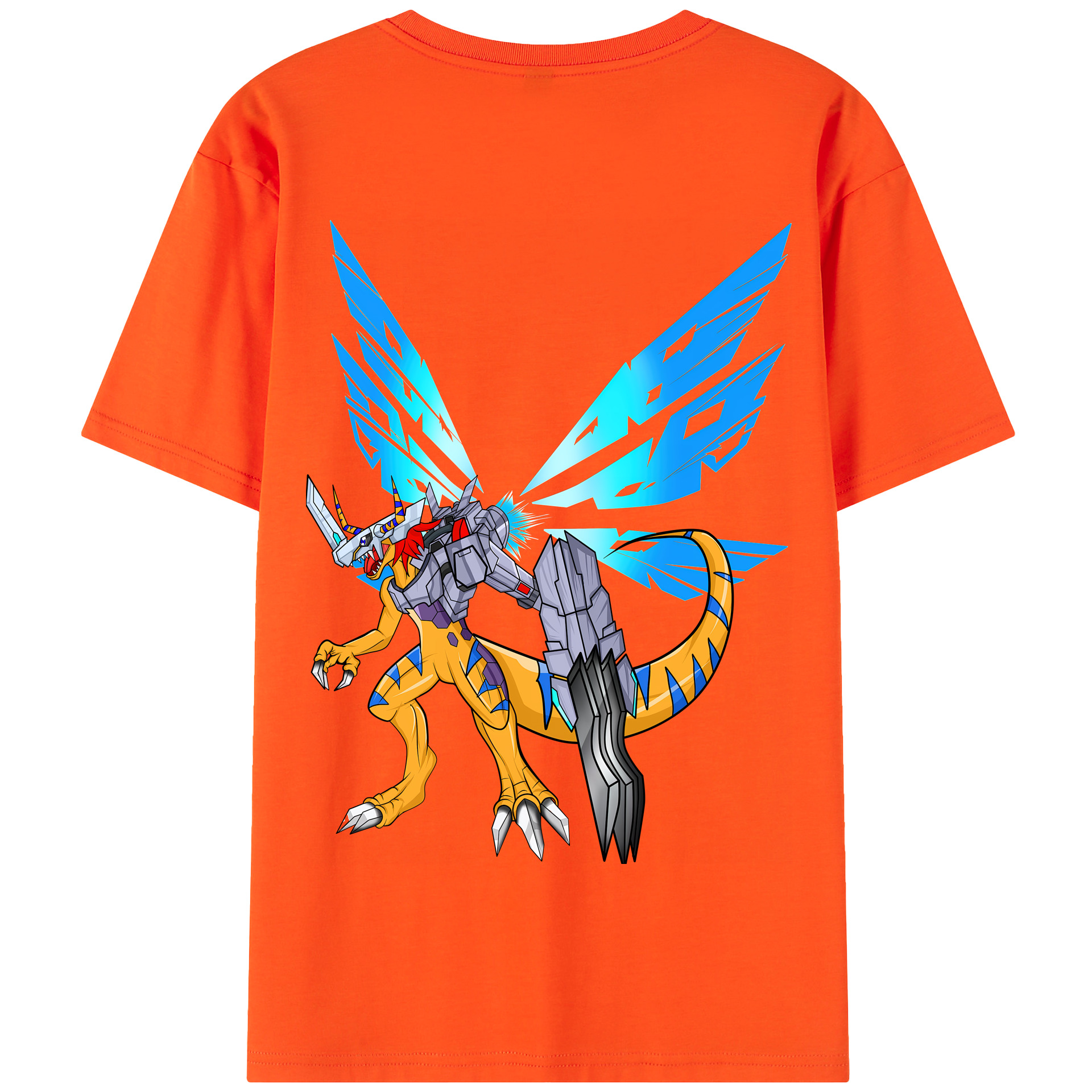 （画像用） Digimon デジタルモンスター/デジモン 綿100％半袖Tシャツ（背面プリント）