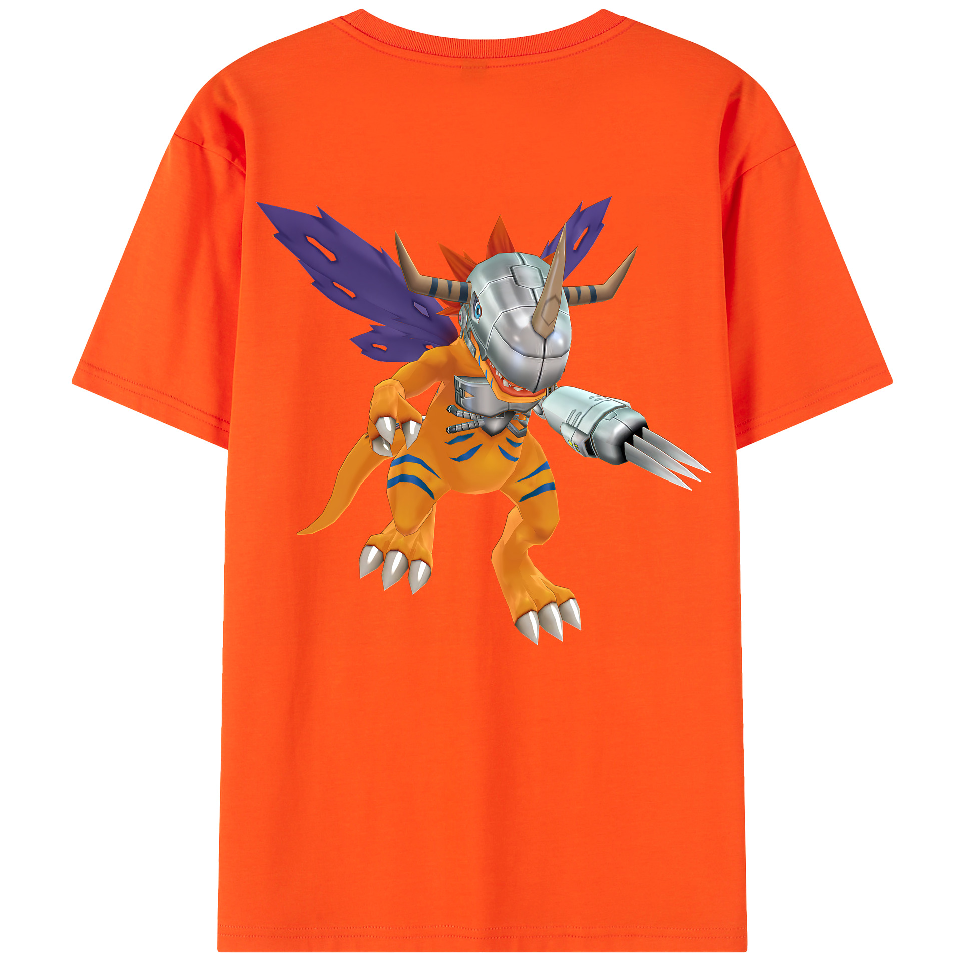 （画像用） Digimon デジタルモンスター/デジモン 綿100％半袖Tシャツ（背面プリント）