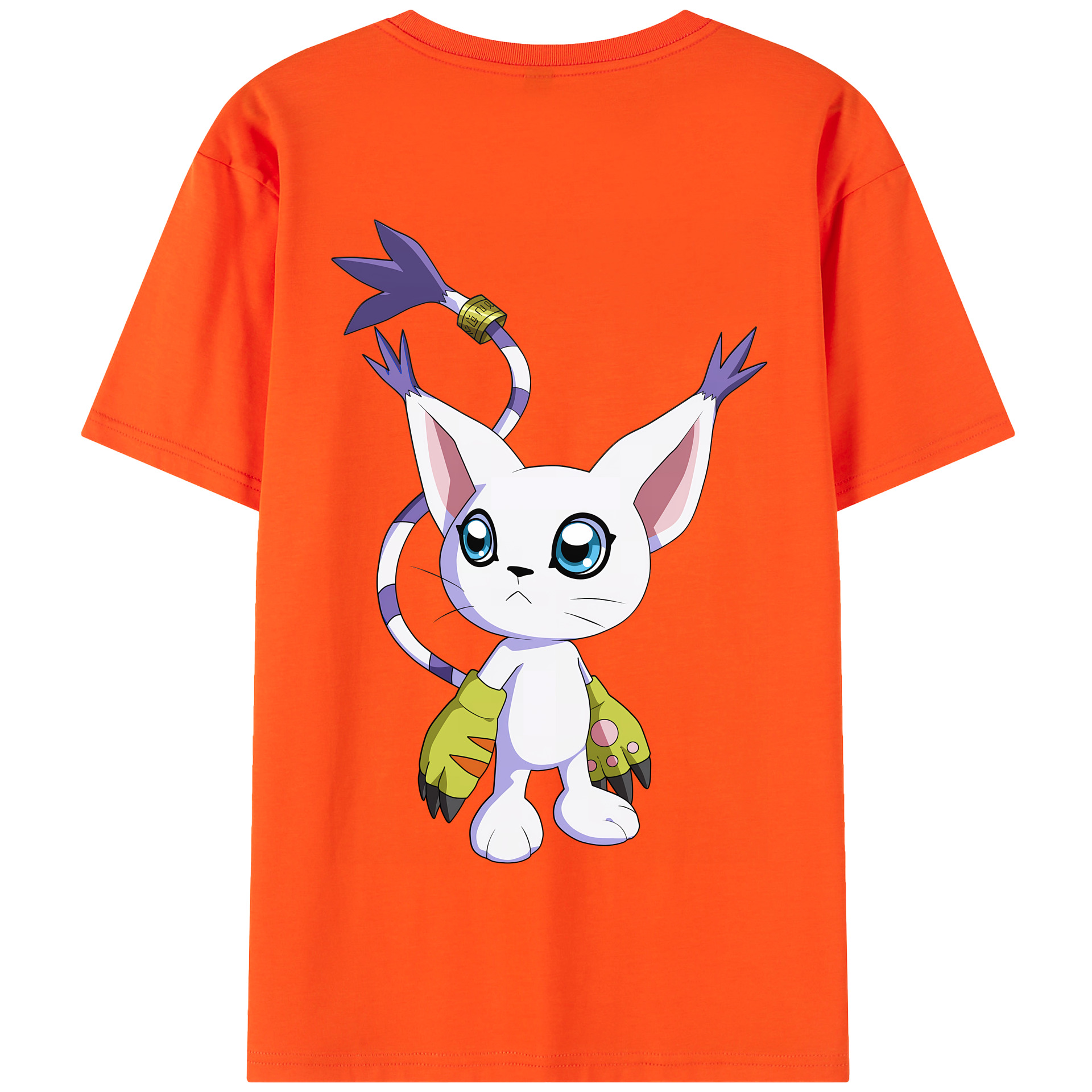 （画像用） Digimon デジタルモンスター/デジモン 綿100％半袖Tシャツ（背面プリント）