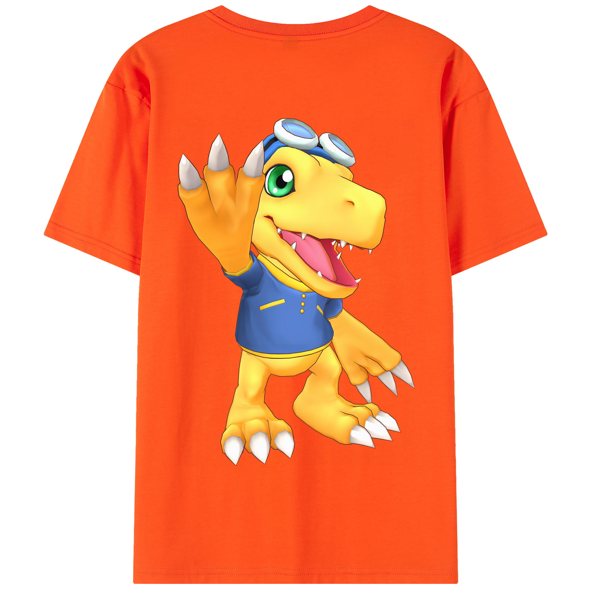 （画像用） Digimon デジタルモンスター/デジモン 綿100％半袖Tシャツ（背面プリント）