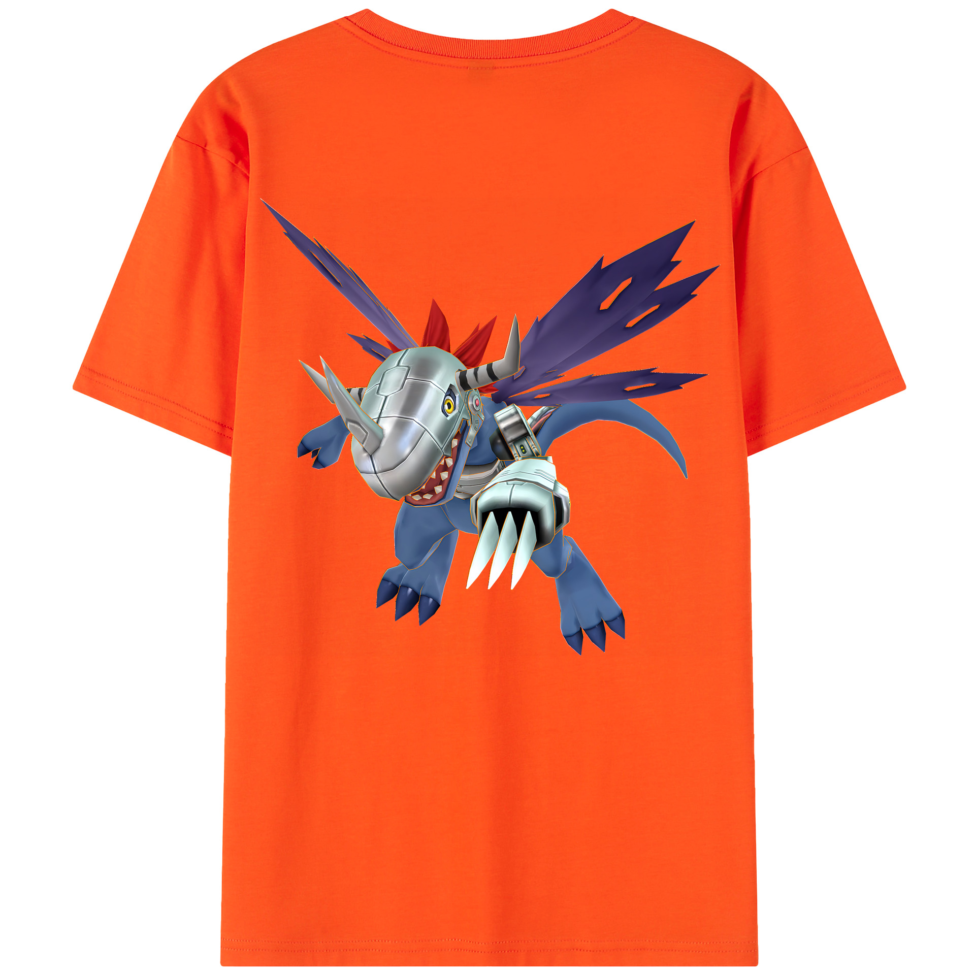 （画像用） Digimon デジタルモンスター/デジモン 綿100％半袖Tシャツ（背面プリント）