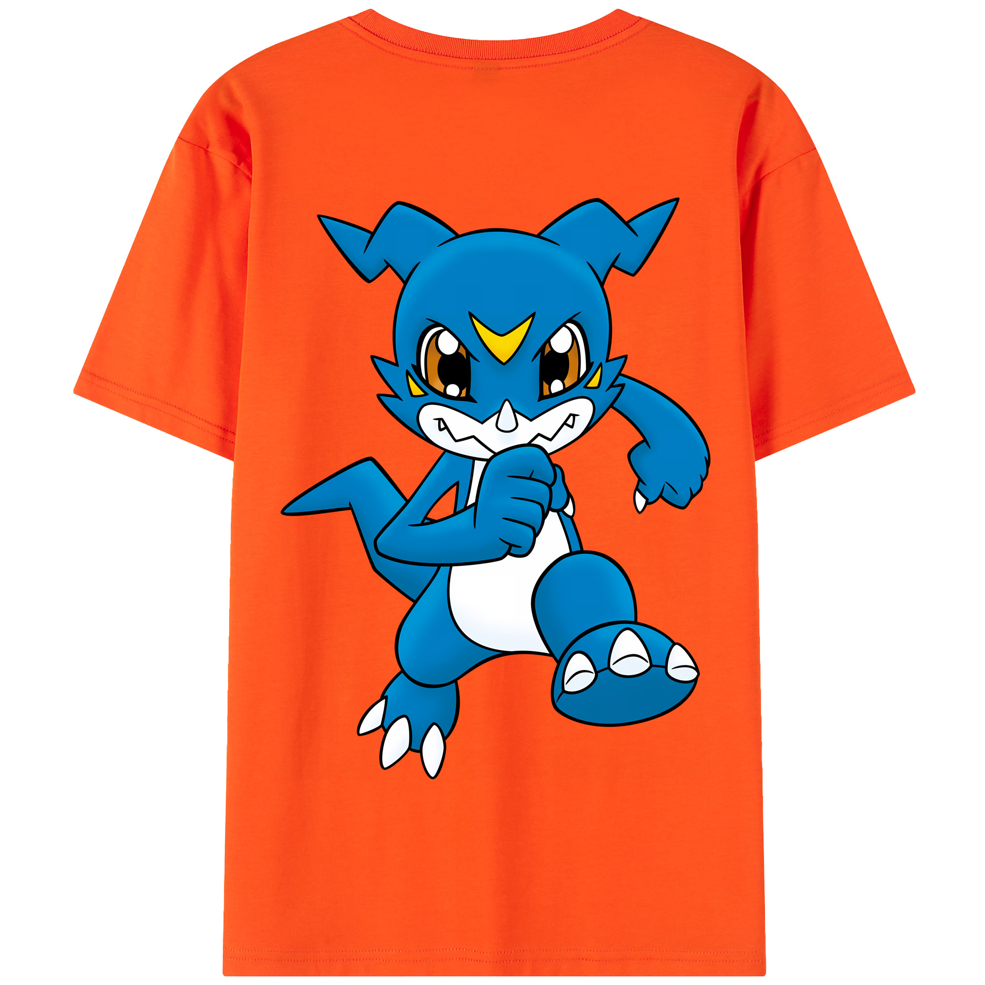 （画像用） Digimon デジタルモンスター/デジモン 綿100％半袖Tシャツ（背面プリント）