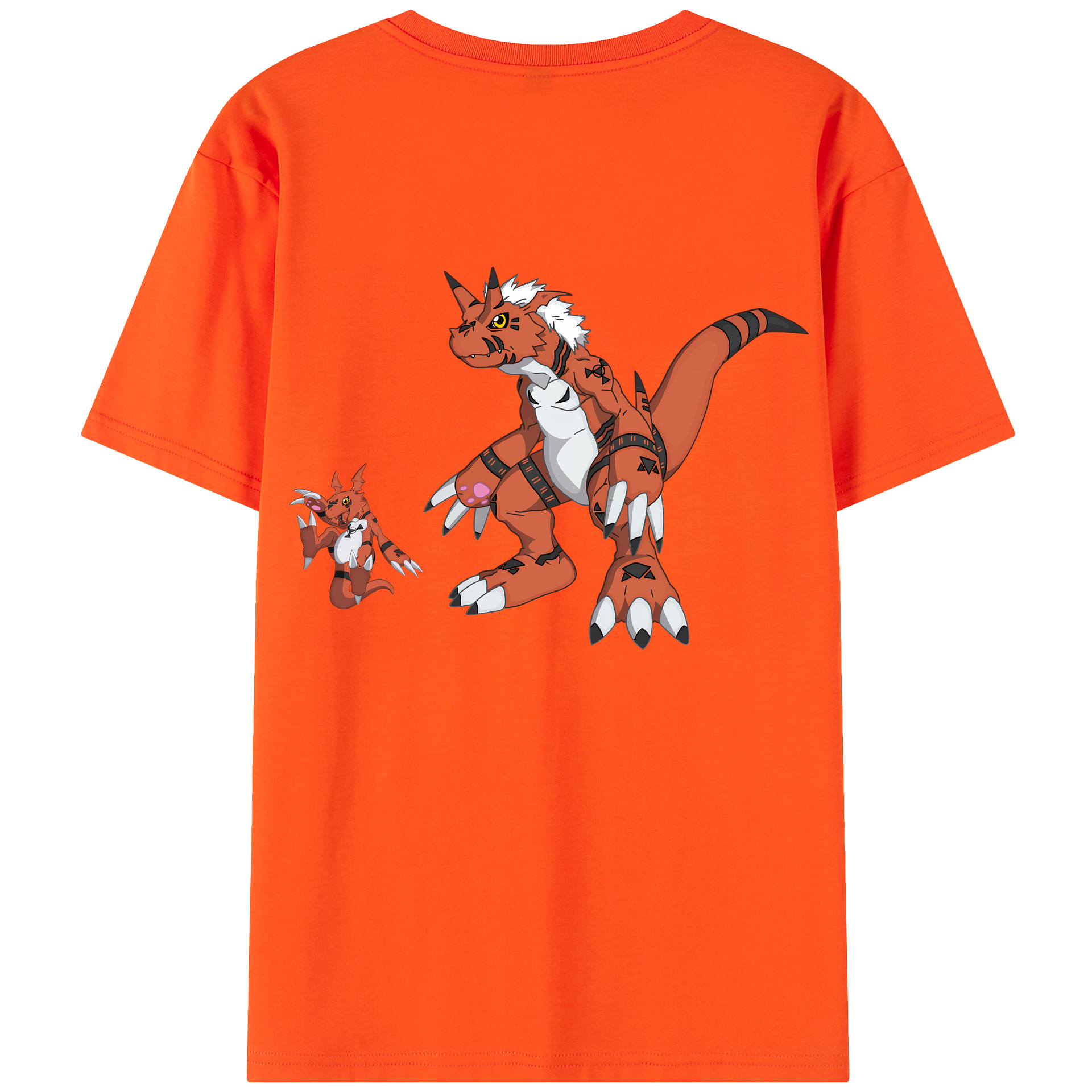 （画像用） Digimon デジタルモンスター/デジモン 綿100％半袖Tシャツ（背面プリント）