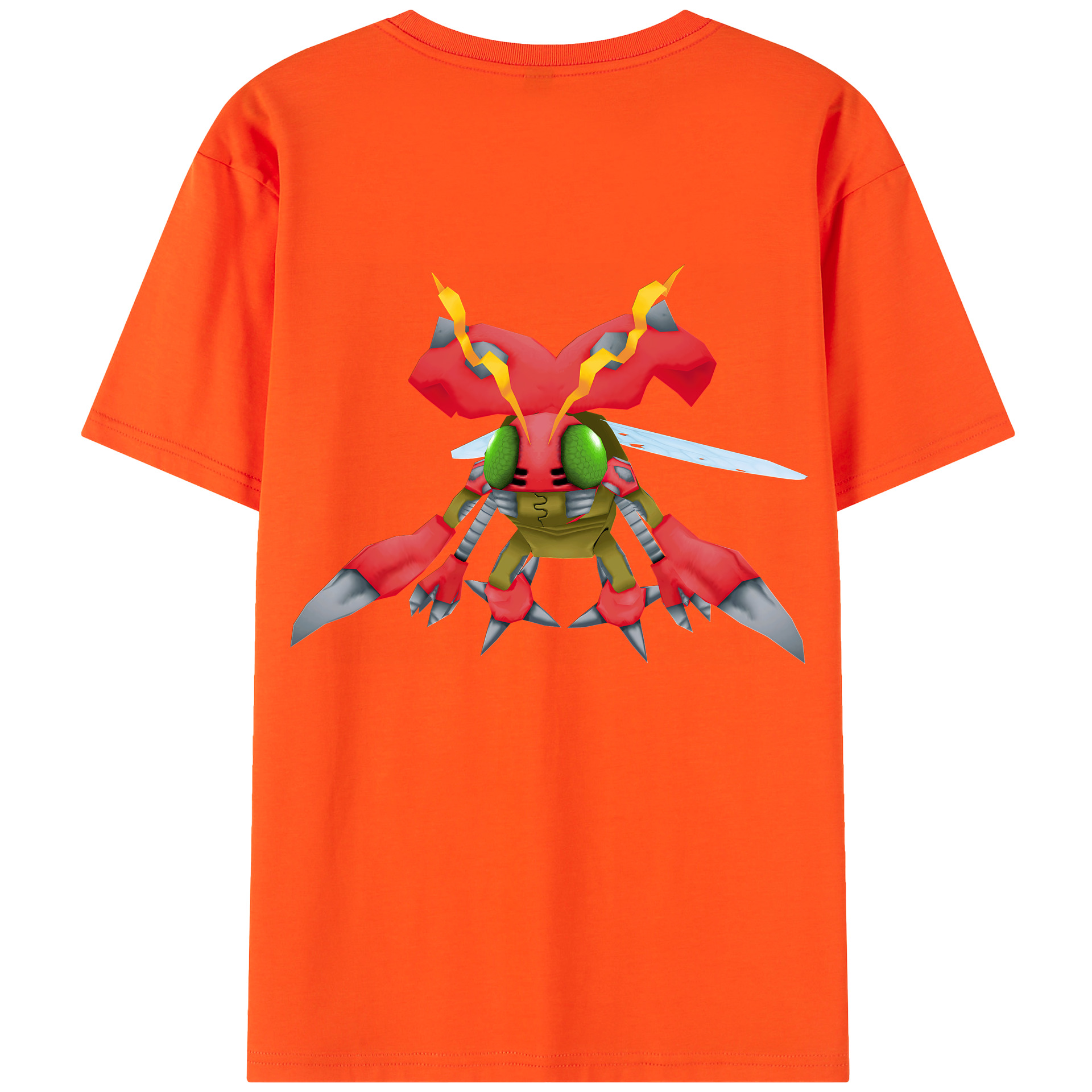（画像用） Digimon デジタルモンスター/デジモン 綿100％半袖Tシャツ（背面プリント）