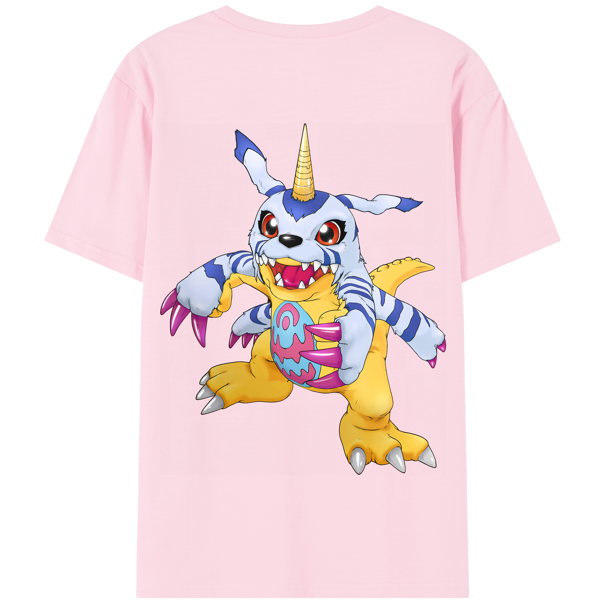（画像用） Digimon デジタルモンスター/デジモン 綿100％半袖Tシャツ（背面プリント）