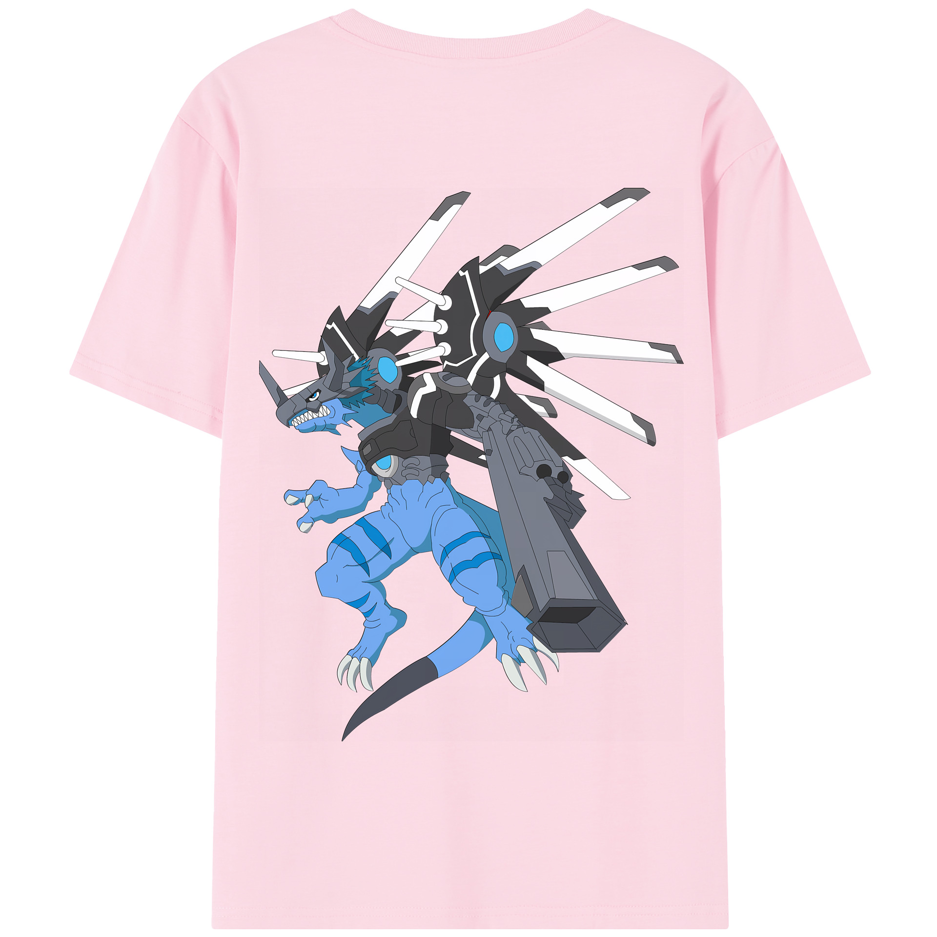 （画像用） Digimon デジタルモンスター/デジモン 綿100％半袖Tシャツ（背面プリント）