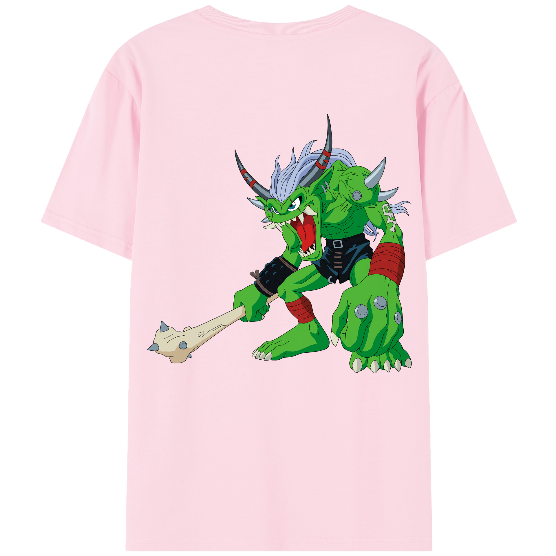（画像用） Digimon デジタルモンスター/デジモン 綿100％半袖Tシャツ（背面プリント）
