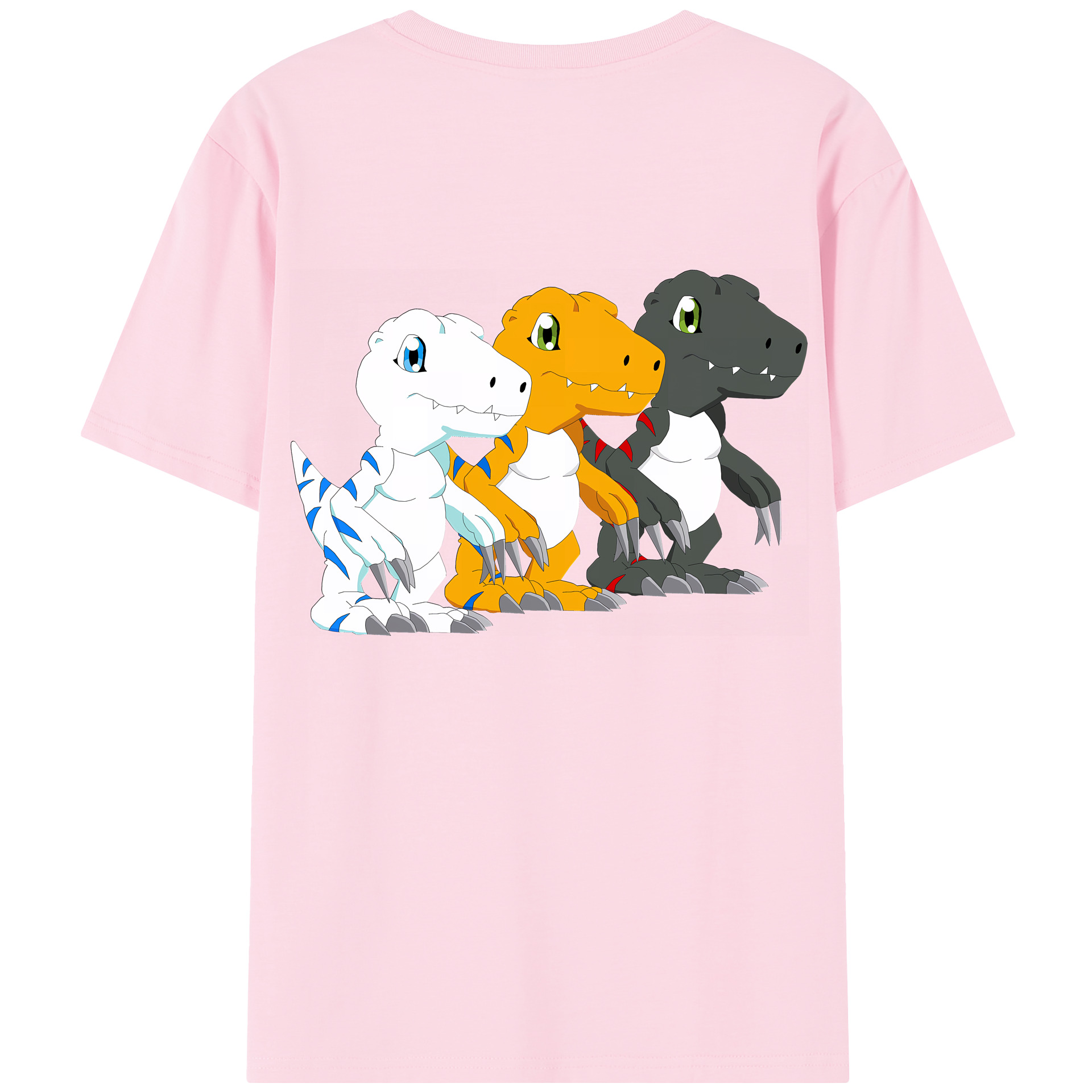 （画像用） Digimon デジタルモンスター/デジモン 綿100％半袖Tシャツ（背面プリント）