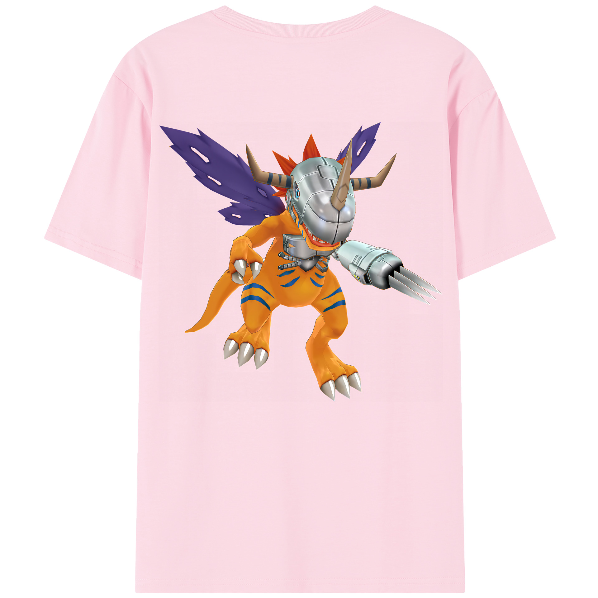 （画像用） Digimon デジタルモンスター/デジモン 綿100％半袖Tシャツ（背面プリント）