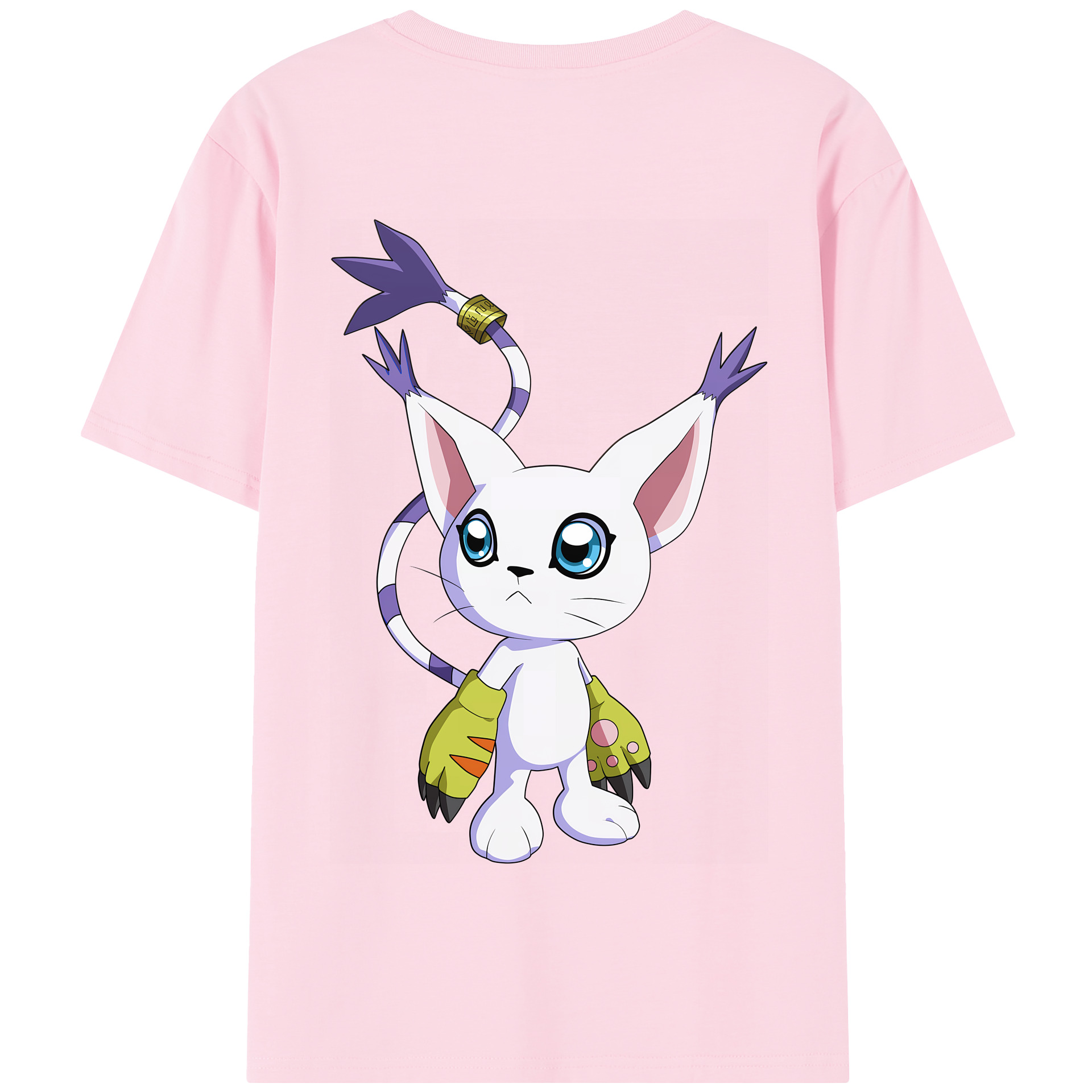 （画像用） Digimon デジタルモンスター/デジモン 綿100％半袖Tシャツ（背面プリント）