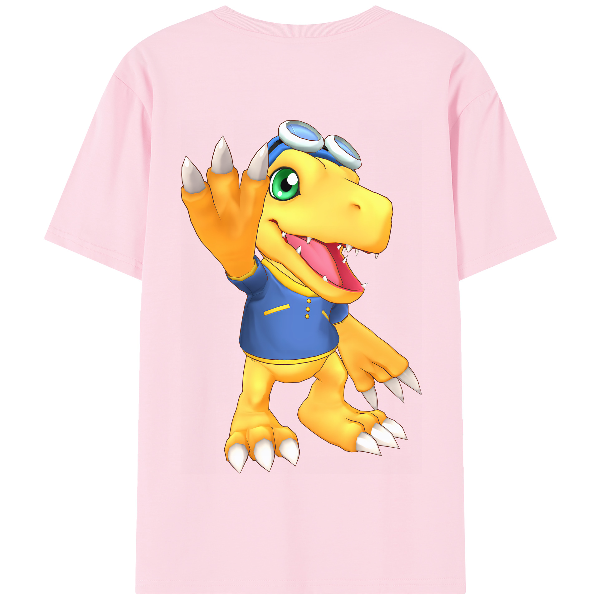 （画像用） Digimon デジタルモンスター/デジモン 綿100％半袖Tシャツ（背面プリント）