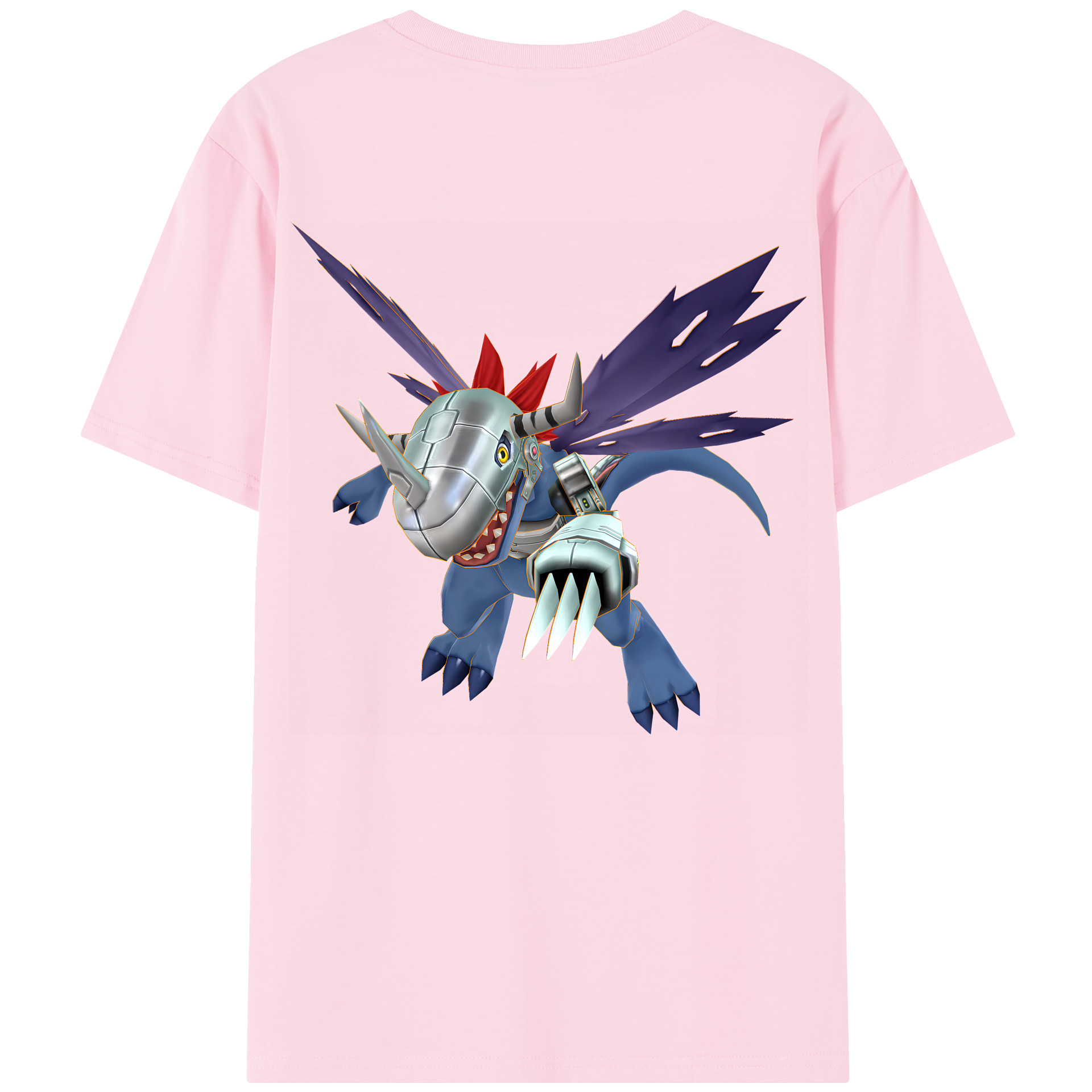 （画像用） Digimon デジタルモンスター/デジモン 綿100％半袖Tシャツ（背面プリント）