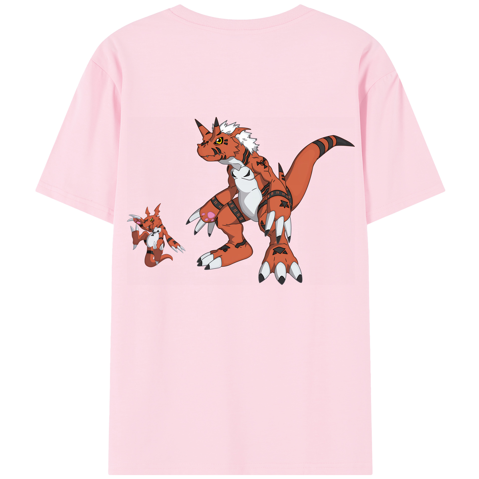 （画像用） Digimon デジタルモンスター/デジモン 綿100％半袖Tシャツ（背面プリント）