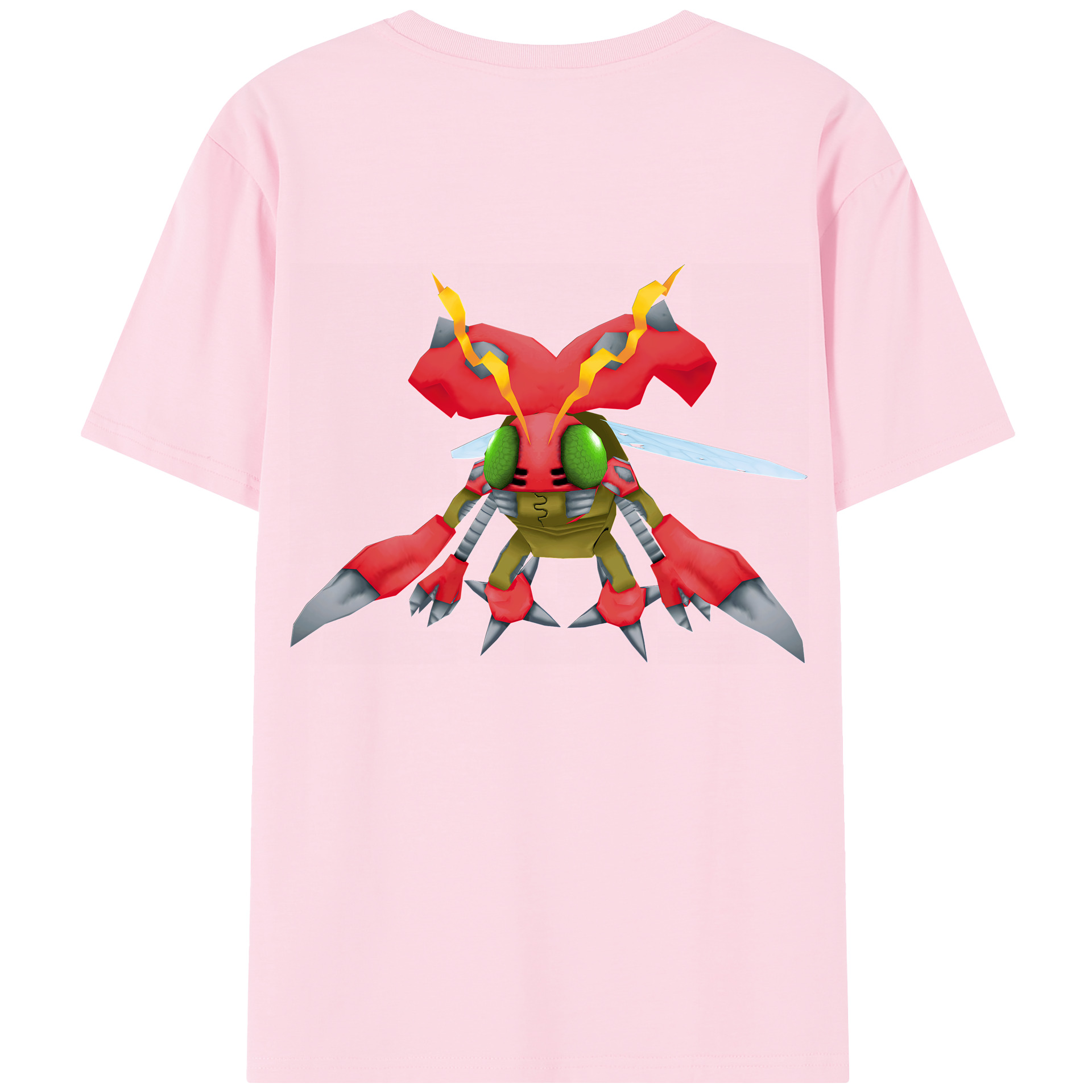 （画像用） Digimon デジタルモンスター/デジモン 綿100％半袖Tシャツ（背面プリント）