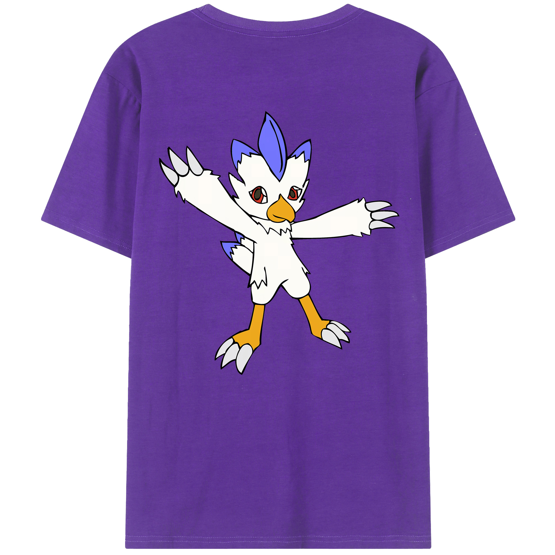 （画像用） Digimon デジタルモンスター/デジモン 綿100％半袖Tシャツ（背面プリント）