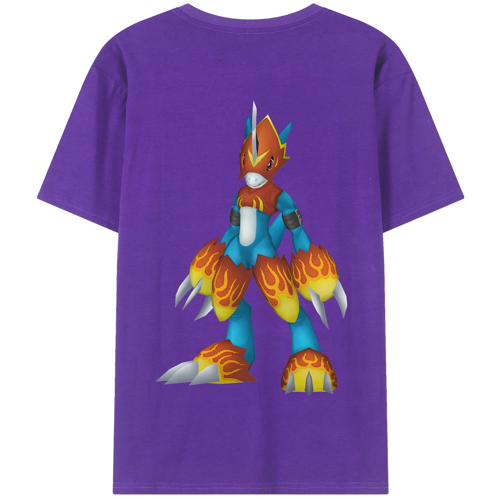 （画像用） Digimon デジタルモンスター/デジモン 綿100％半袖Tシャツ（背面プリント）