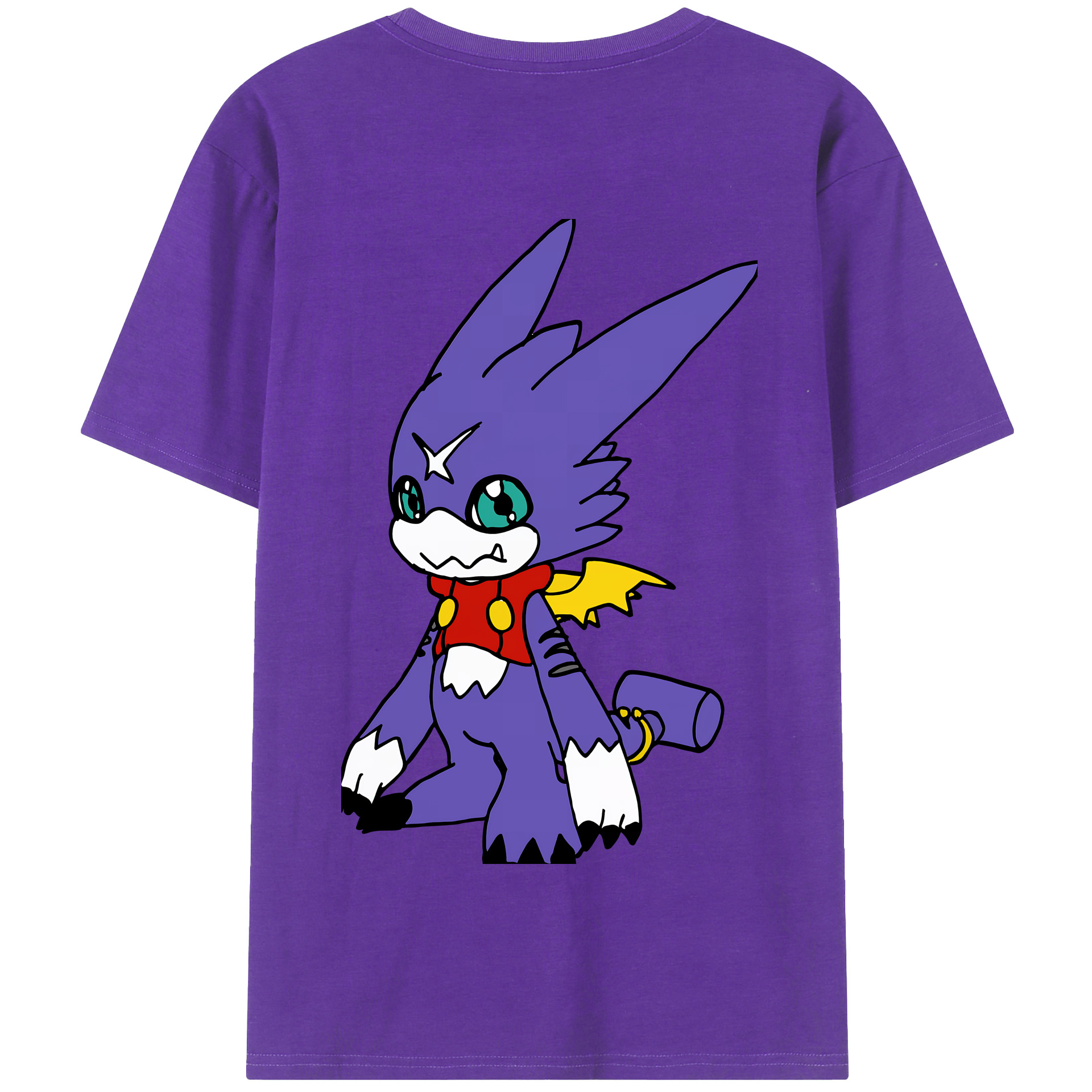 （画像用） Digimon デジタルモンスター/デジモン 綿100％半袖Tシャツ（背面プリント）