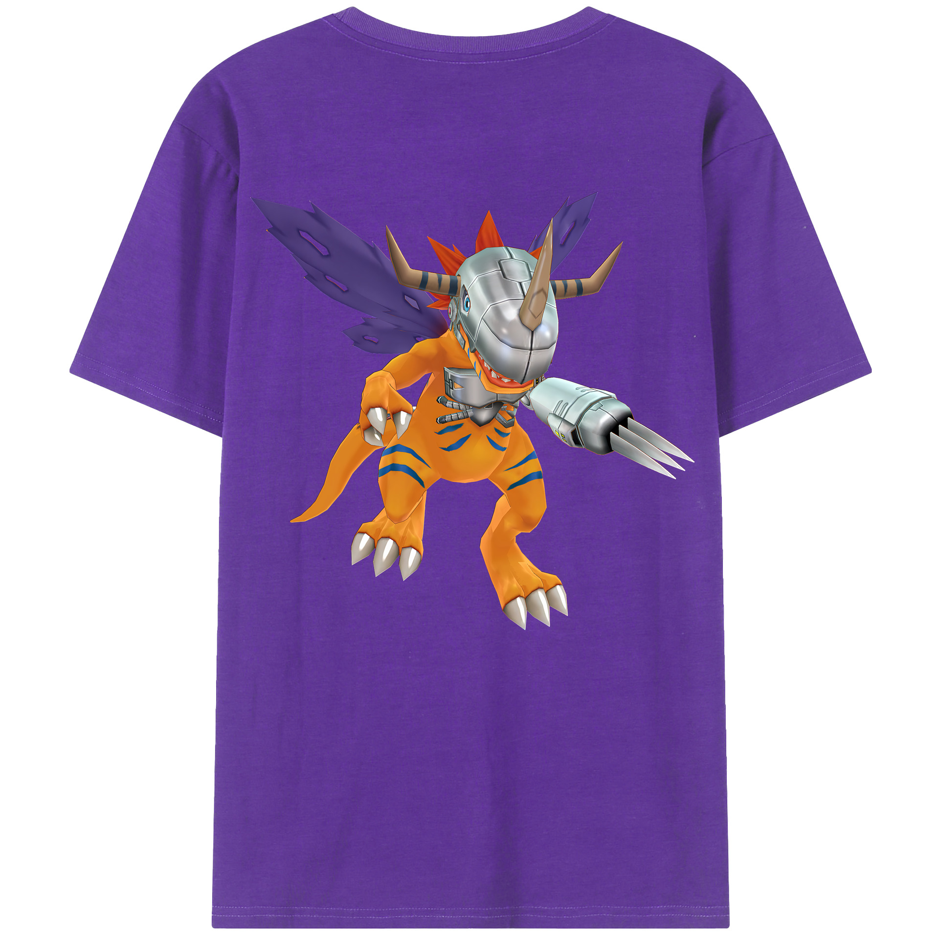 （画像用） Digimon デジタルモンスター/デジモン 綿100％半袖Tシャツ（背面プリント）
