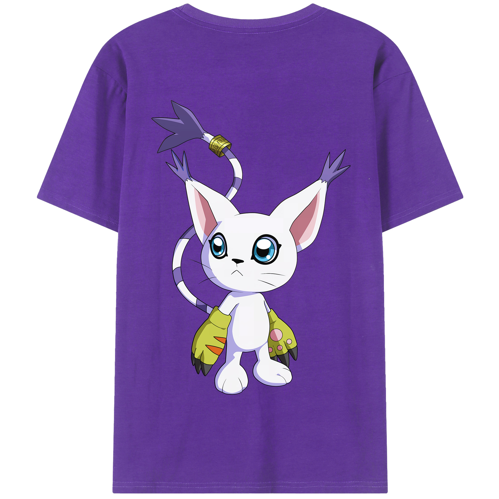 （画像用） Digimon デジタルモンスター/デジモン 綿100％半袖Tシャツ（背面プリント）
