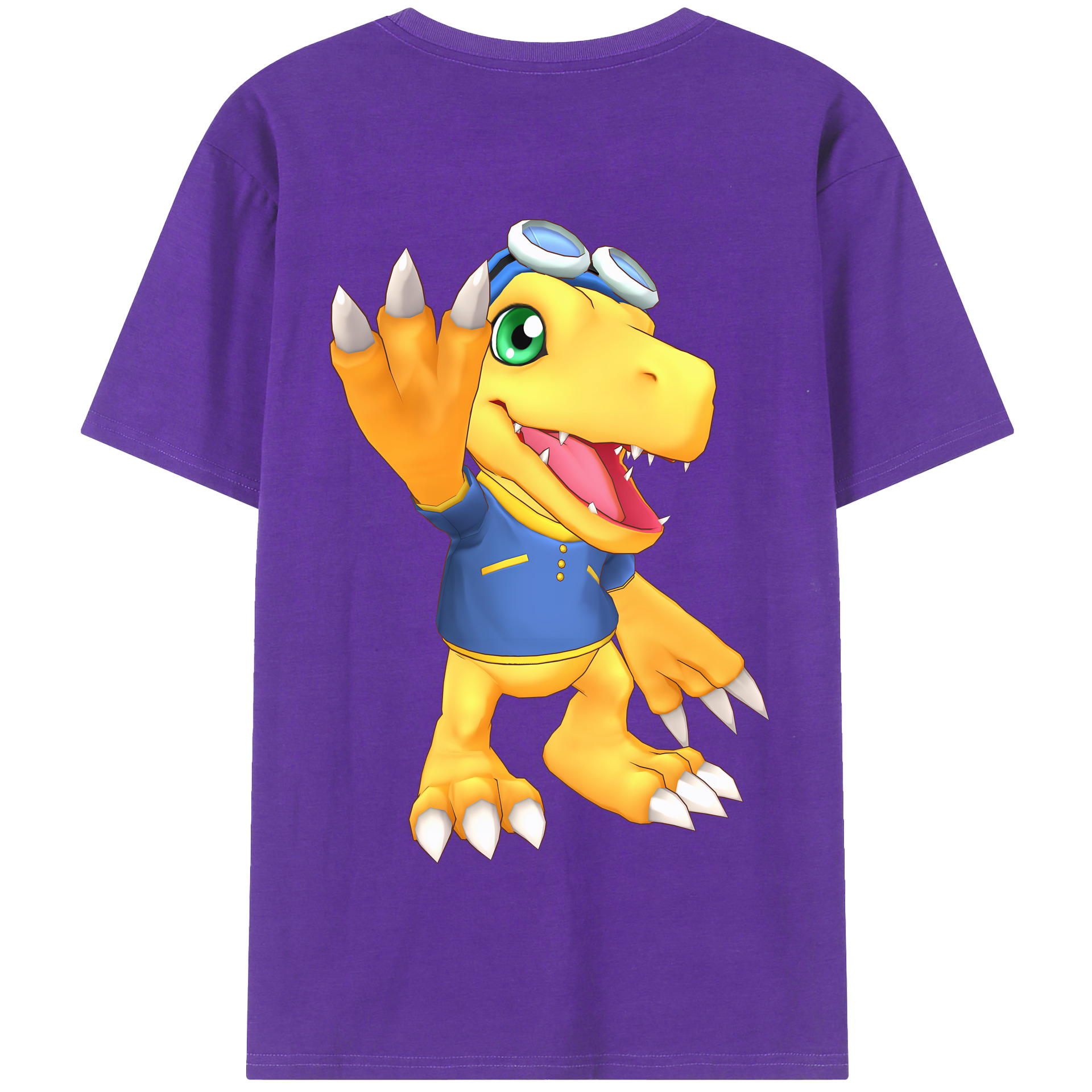 （画像用） Digimon デジタルモンスター/デジモン 綿100％半袖Tシャツ（背面プリント）