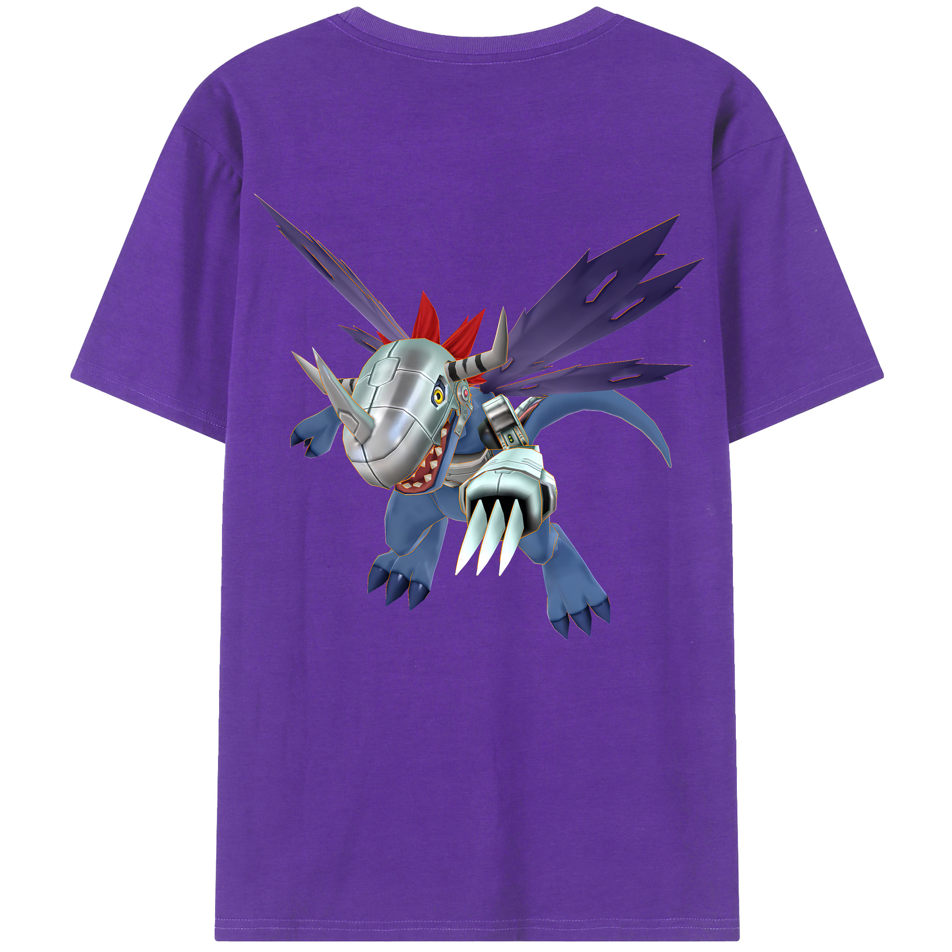 （画像用） Digimon デジタルモンスター/デジモン 綿100％半袖Tシャツ（背面プリント）