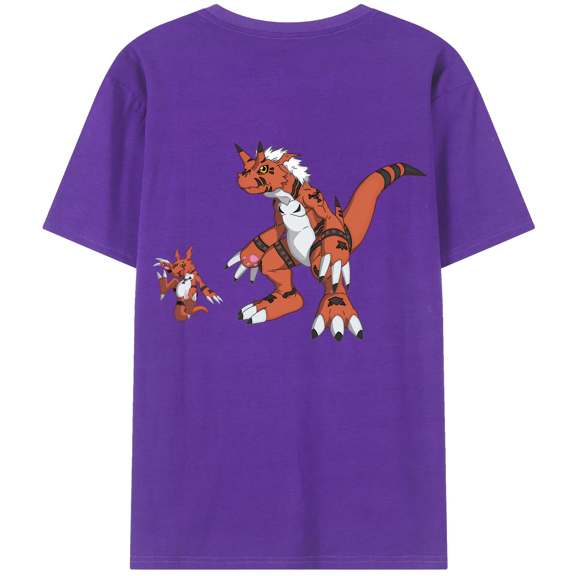 （画像用） Digimon デジタルモンスター/デジモン 綿100％半袖Tシャツ（背面プリント）