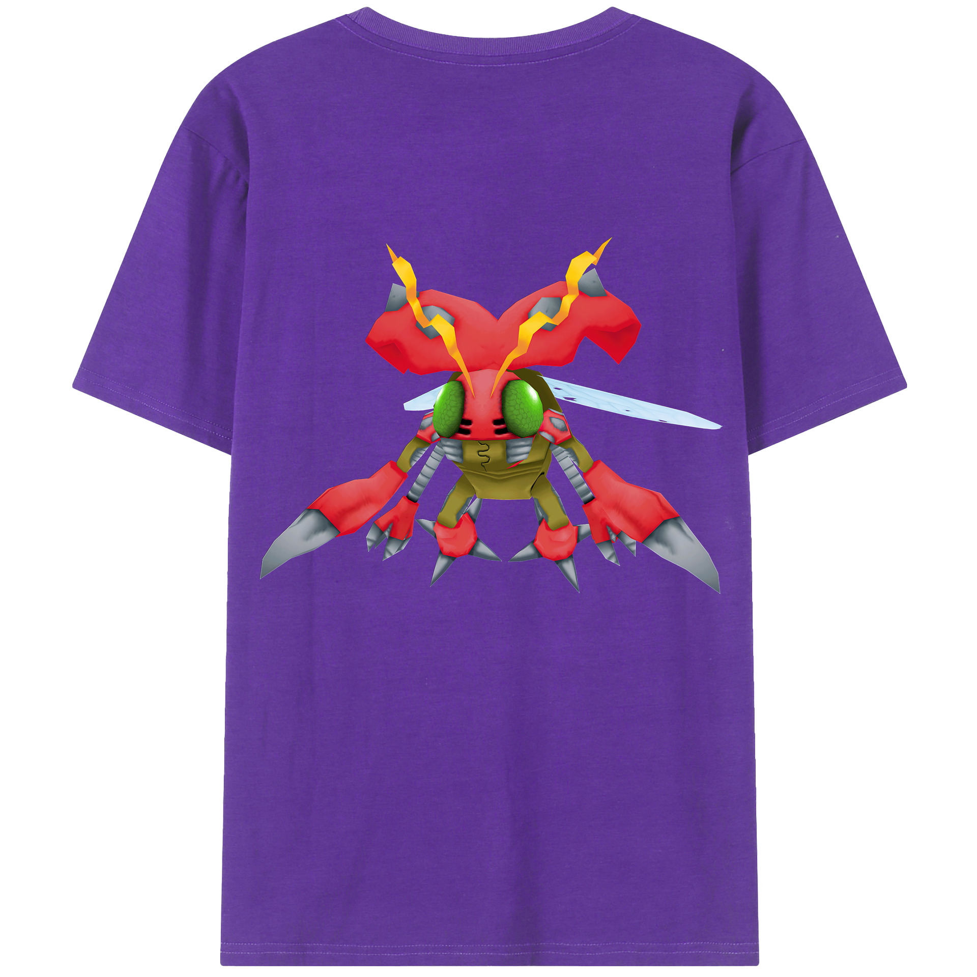 （画像用） Digimon デジタルモンスター/デジモン 綿100％半袖Tシャツ（背面プリント）