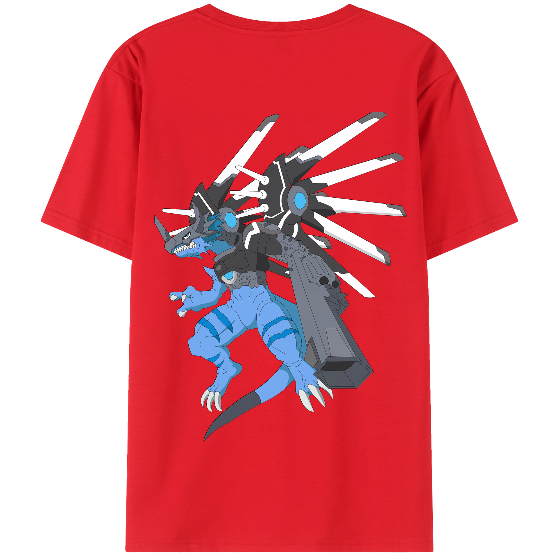（画像用） Digimon デジタルモンスター/デジモン 綿100％半袖Tシャツ（背面プリント）