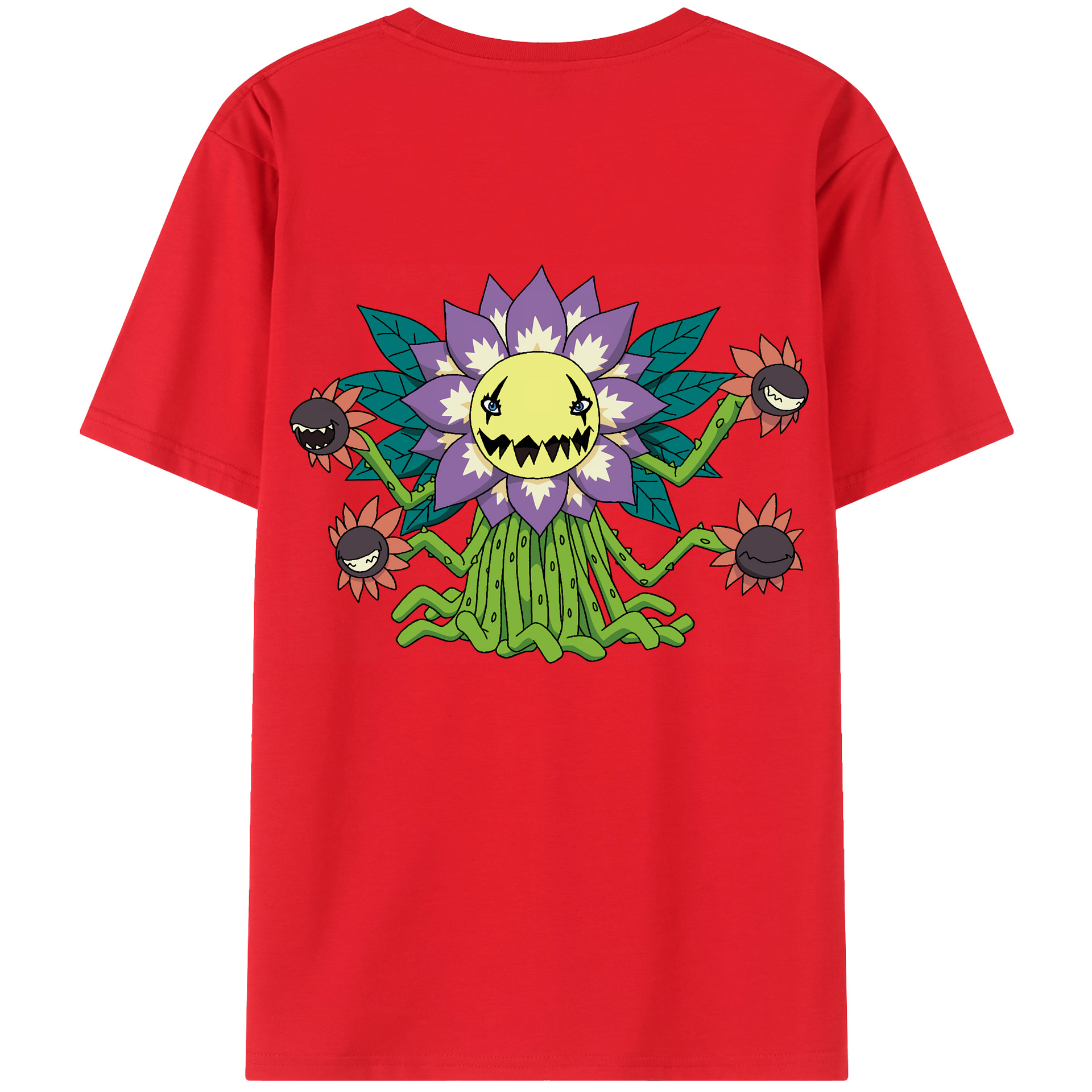 （画像用） Digimon デジタルモンスター/デジモン 綿100％半袖Tシャツ（背面プリント）