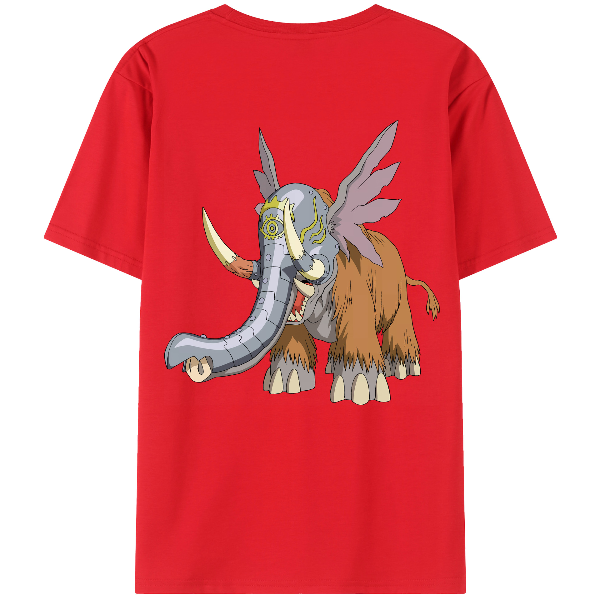 （画像用） Digimon デジタルモンスター/デジモン 綿100％半袖Tシャツ（背面プリント）
