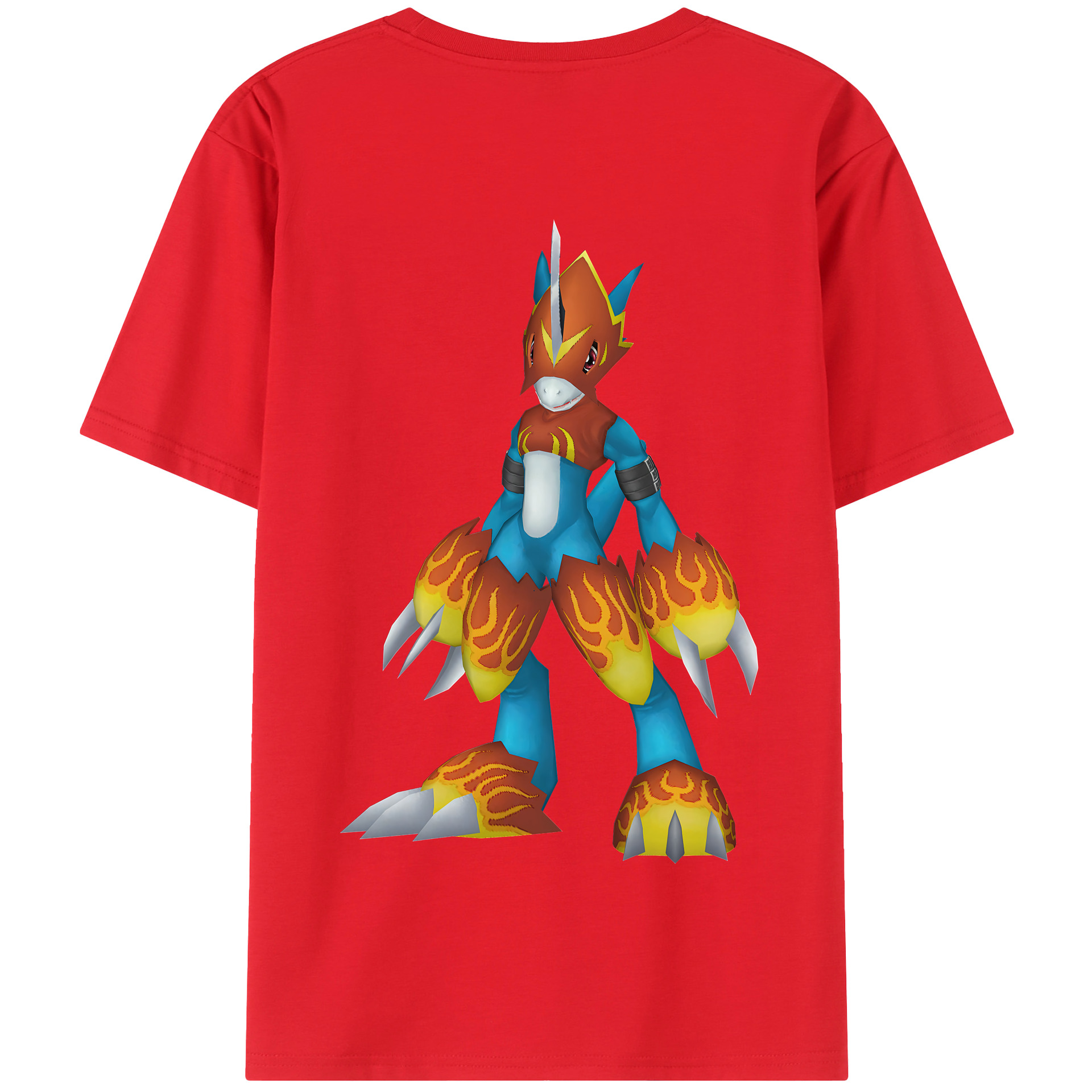 （画像用） Digimon デジタルモンスター/デジモン 綿100％半袖Tシャツ（背面プリント）