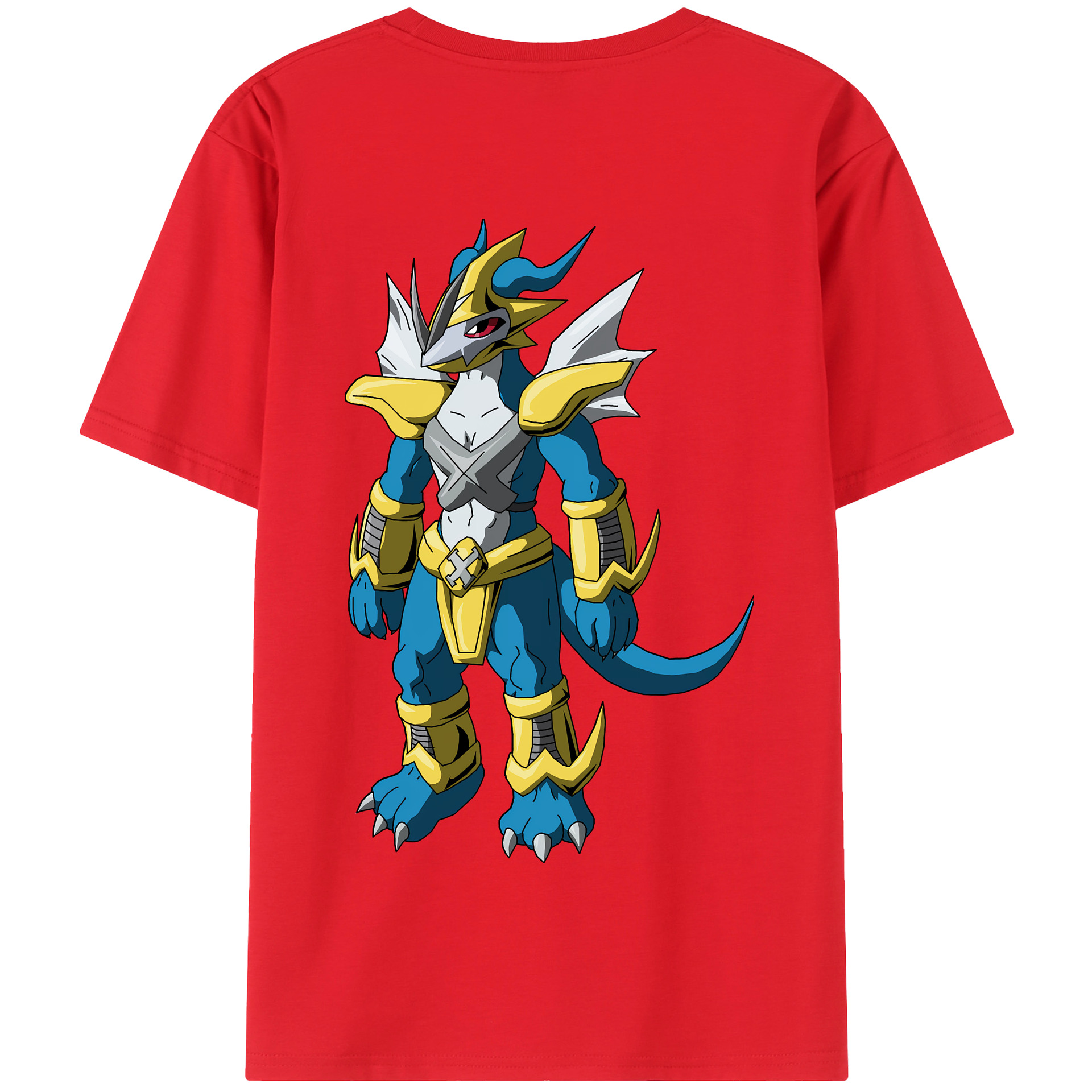 （画像用） Digimon デジタルモンスター/デジモン 綿100％半袖Tシャツ（背面プリント）