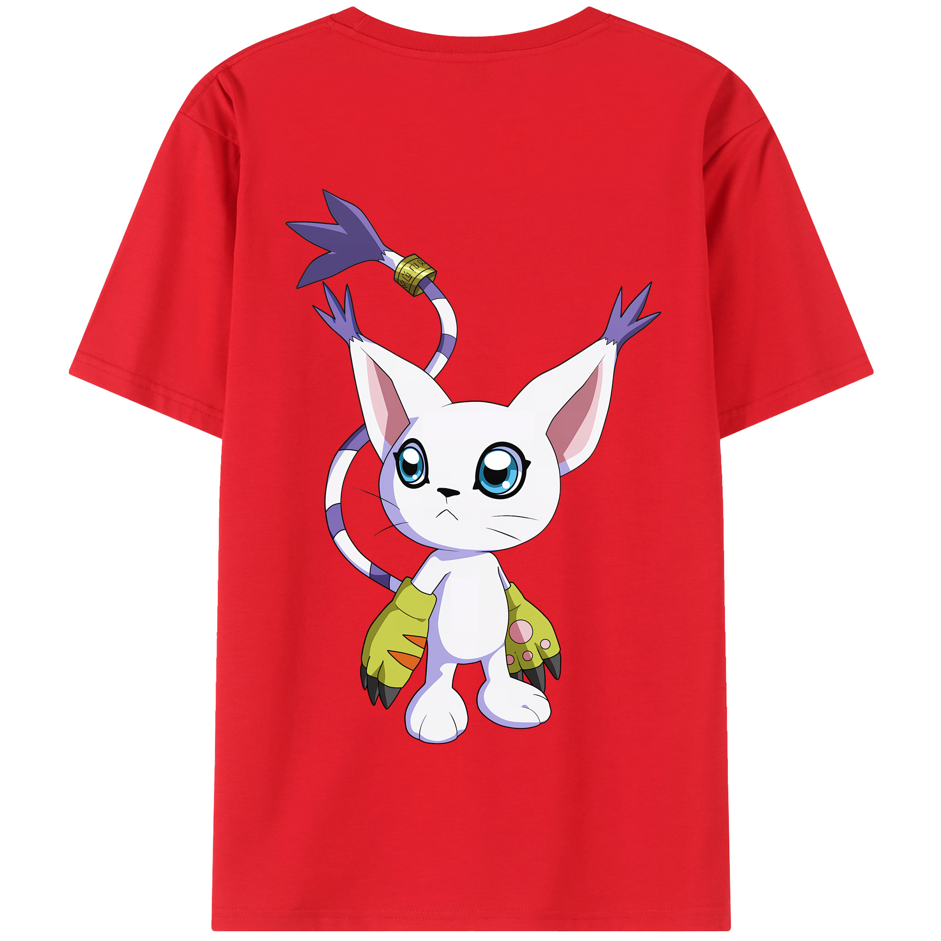 （画像用） Digimon デジタルモンスター/デジモン 綿100％半袖Tシャツ（背面プリント）