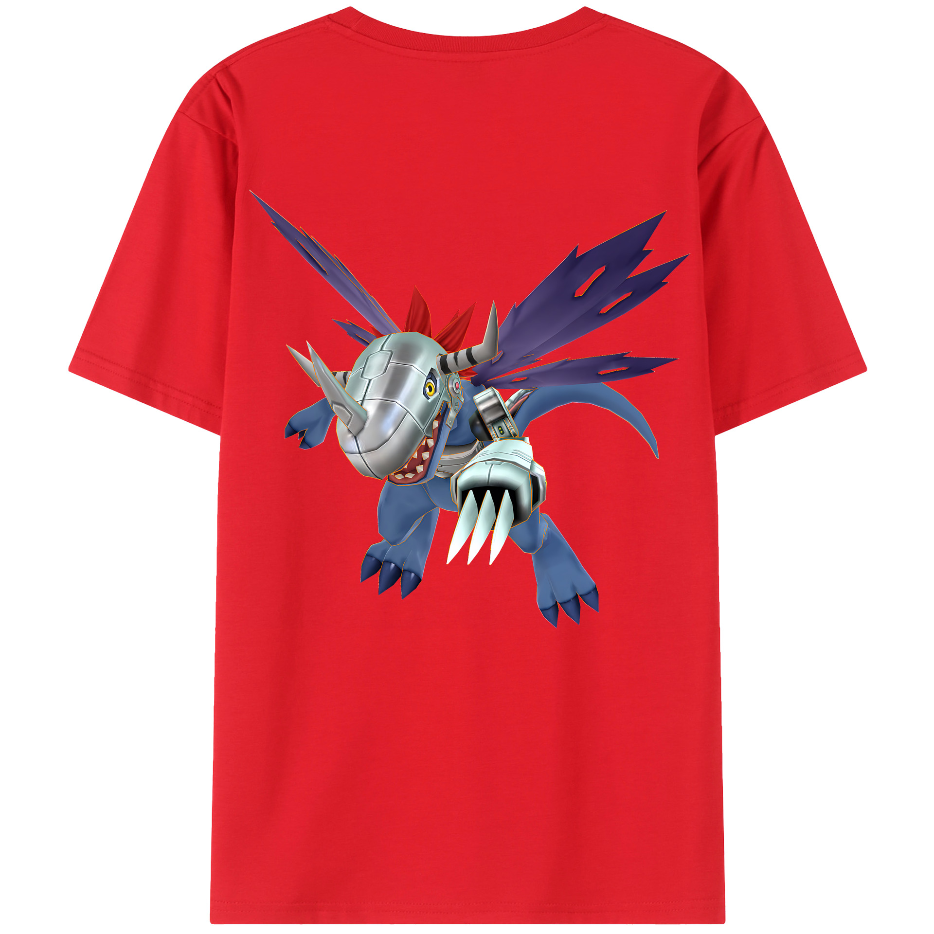 （画像用） Digimon デジタルモンスター/デジモン 綿100％半袖Tシャツ（背面プリント）