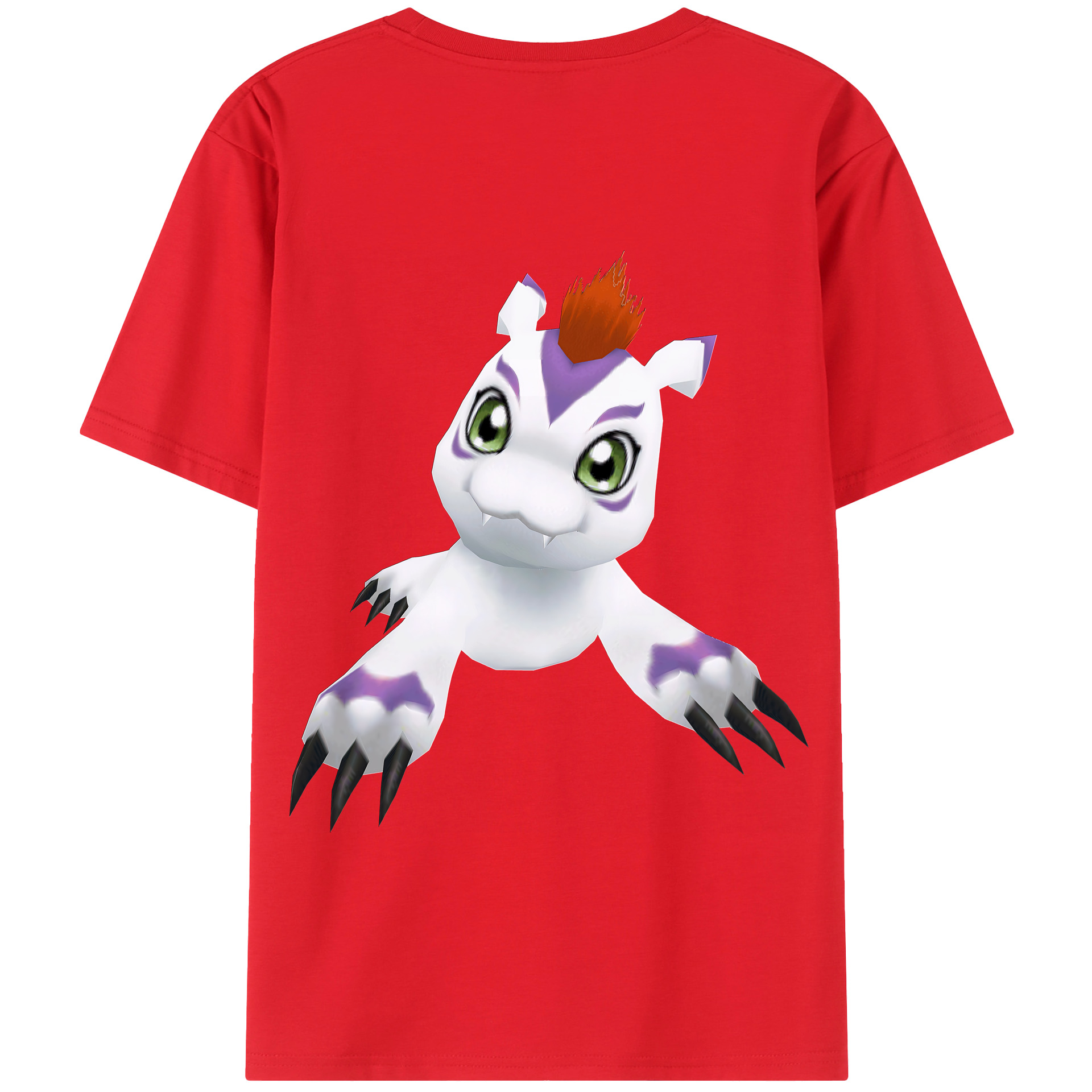 （画像用） Digimon デジタルモンスター/デジモン 綿100％半袖Tシャツ（背面プリント）