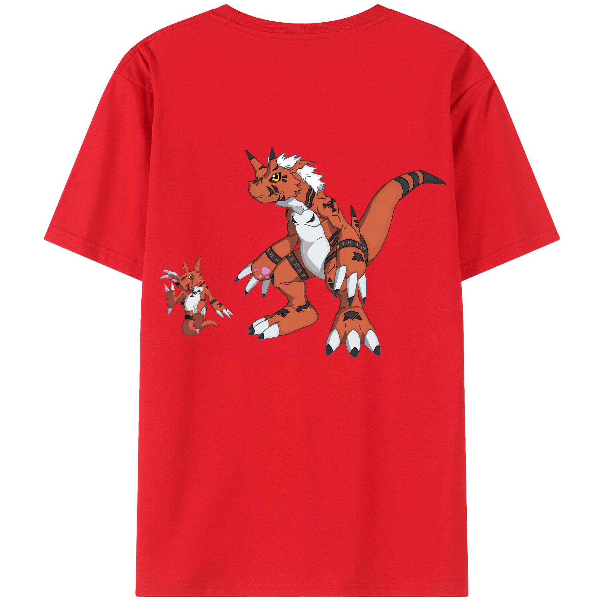 （画像用） Digimon デジタルモンスター/デジモン 綿100％半袖Tシャツ（背面プリント）