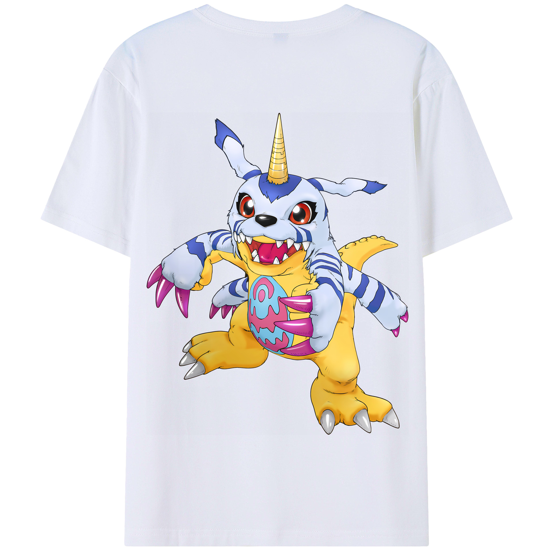 （画像用） Digimon デジタルモンスター/デジモン 綿100％半袖Tシャツ（背面プリント）