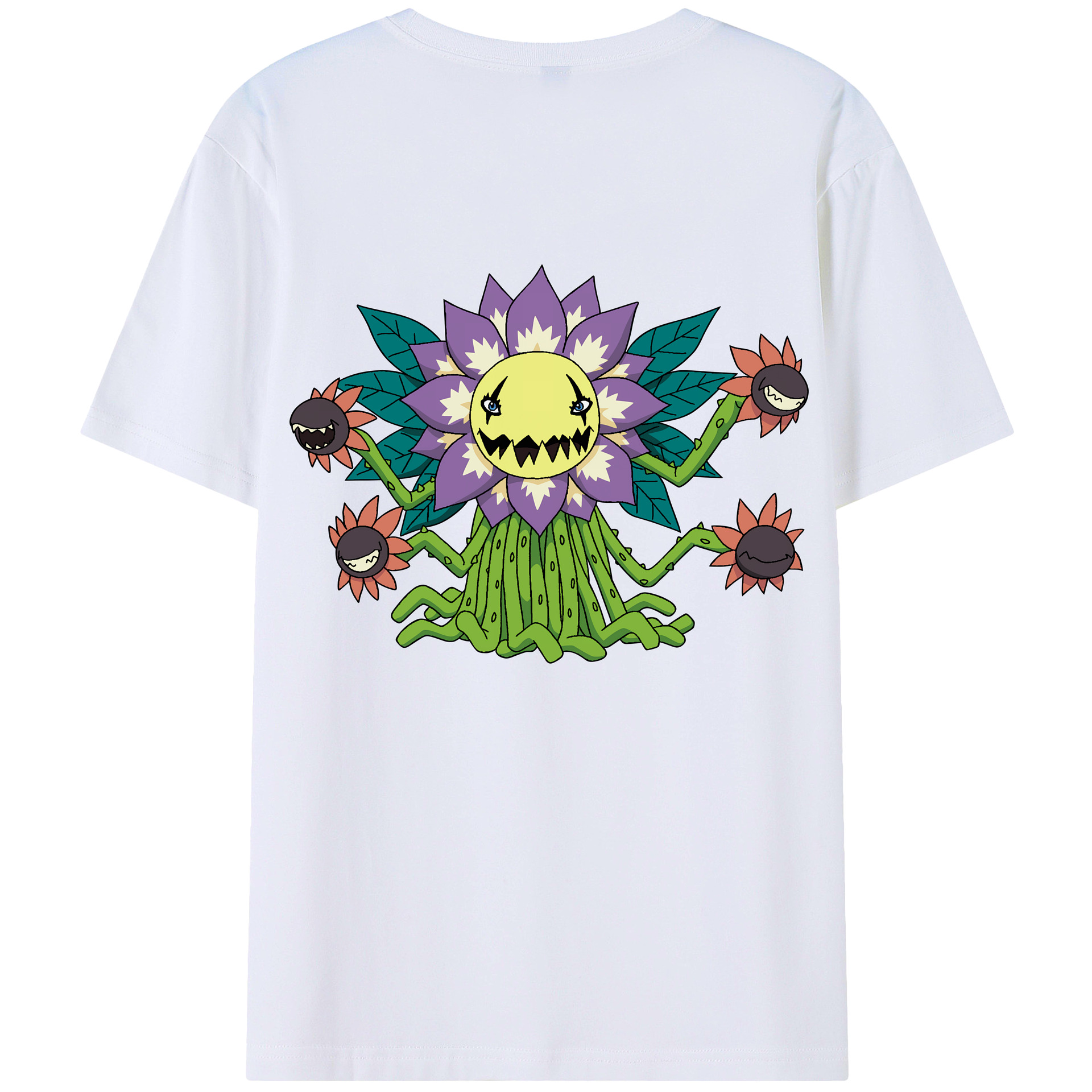 （画像用） Digimon デジタルモンスター/デジモン 綿100％半袖Tシャツ（背面プリント）