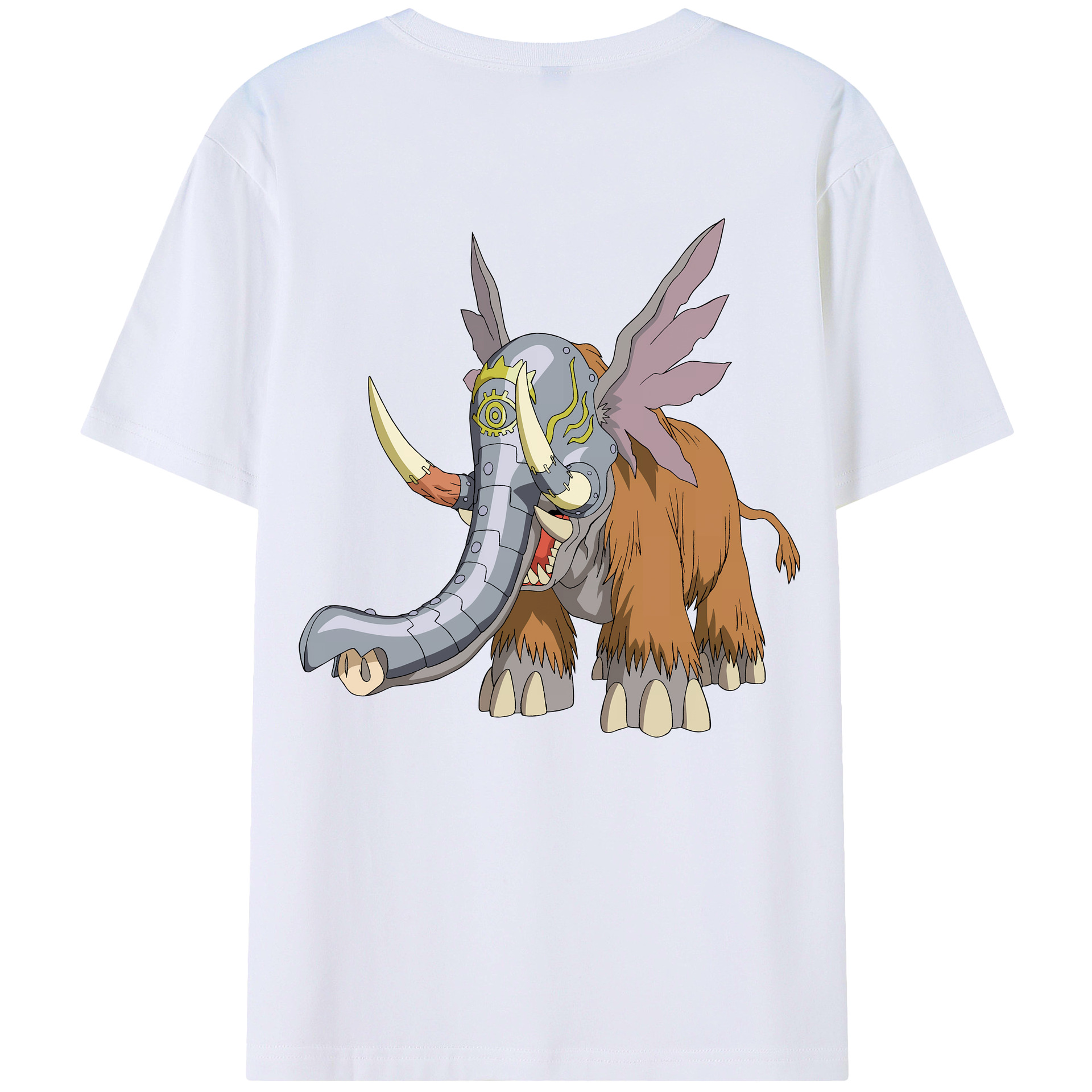 （画像用） Digimon デジタルモンスター/デジモン 綿100％半袖Tシャツ（背面プリント）