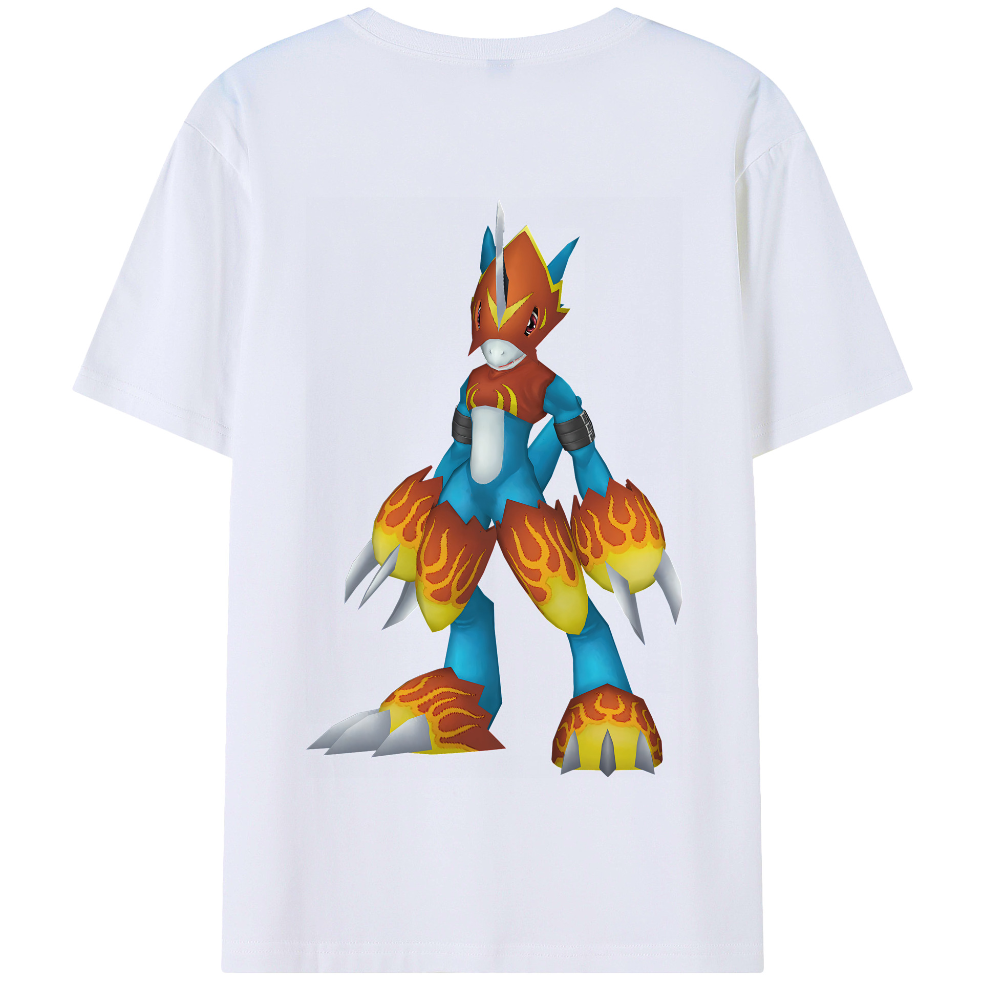 （画像用） Digimon デジタルモンスター/デジモン 綿100％半袖Tシャツ（背面プリント）