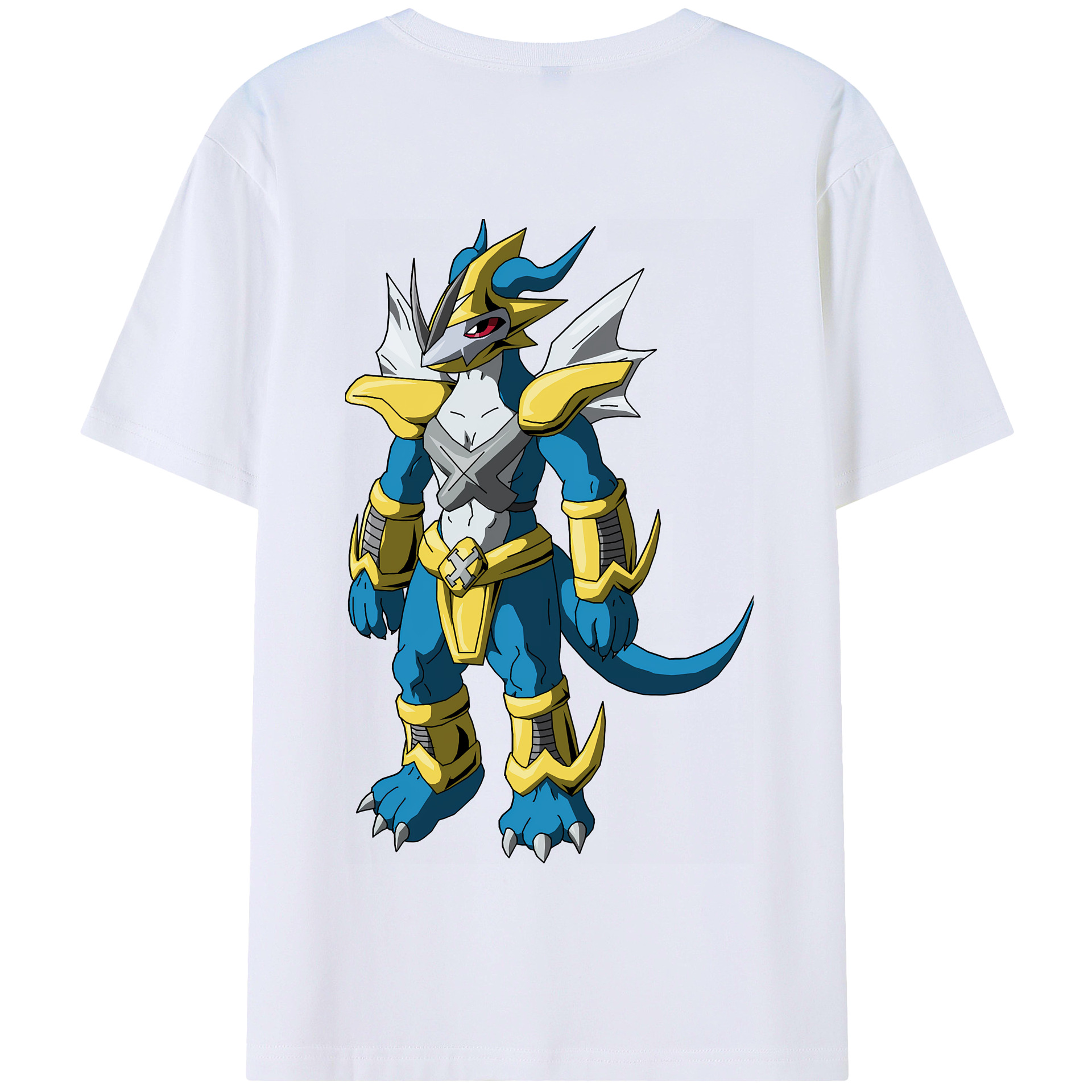 （画像用） Digimon デジタルモンスター/デジモン 綿100％半袖Tシャツ（背面プリント）