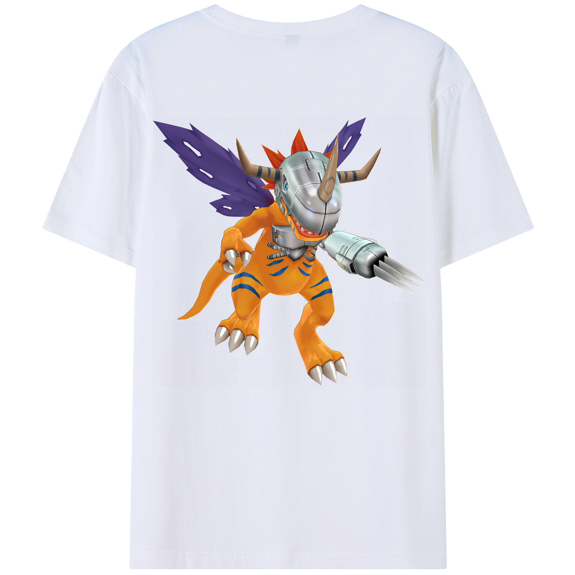 （画像用） Digimon デジタルモンスター/デジモン 綿100％半袖Tシャツ（背面プリント）