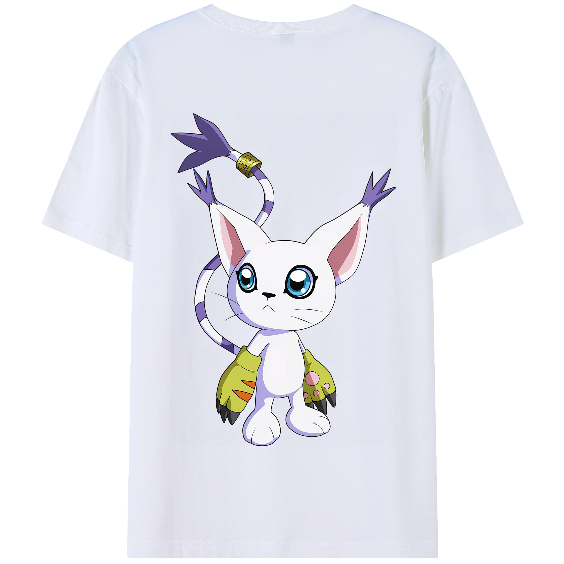 （画像用） Digimon デジタルモンスター/デジモン 綿100％半袖Tシャツ（背面プリント）