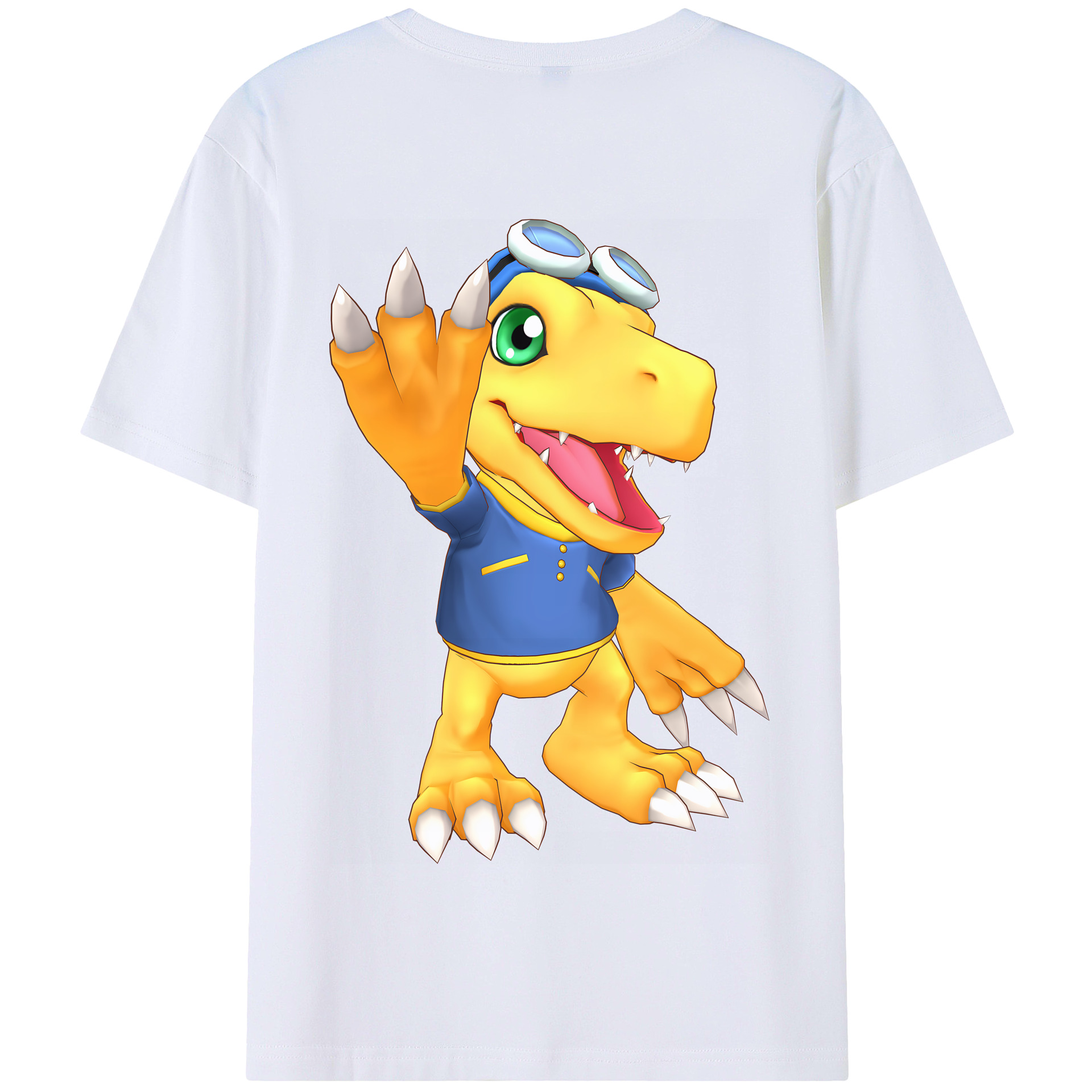 （画像用） Digimon デジタルモンスター/デジモン 綿100％半袖Tシャツ（背面プリント）