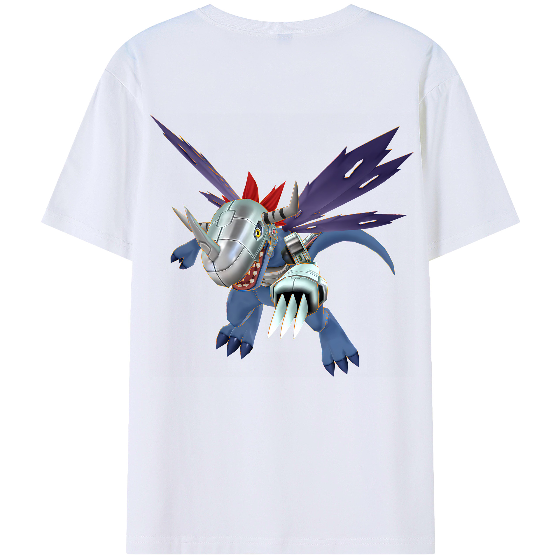 （画像用） Digimon デジタルモンスター/デジモン 綿100％半袖Tシャツ（背面プリント）