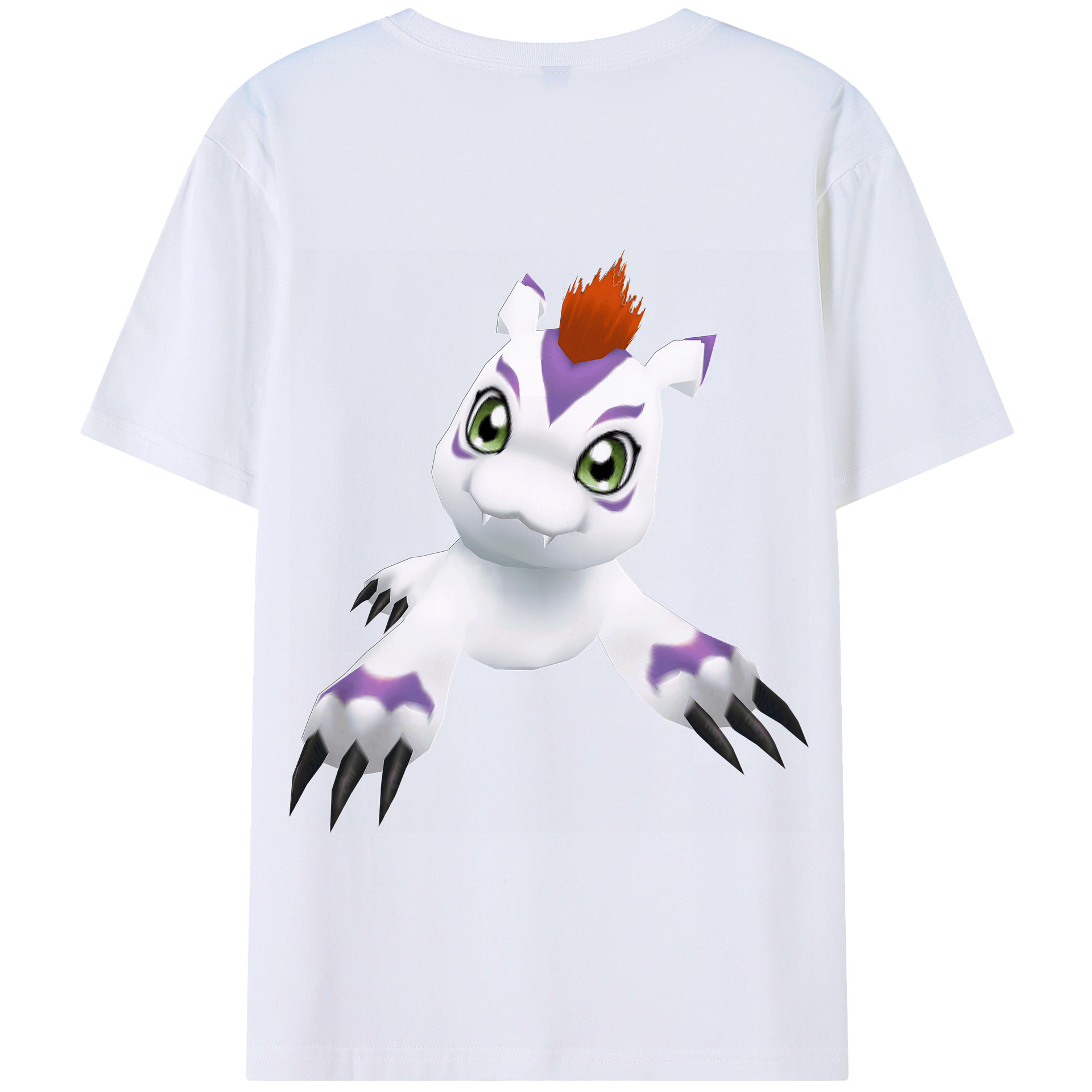 （画像用） Digimon デジタルモンスター/デジモン 綿100％半袖Tシャツ（背面プリント）