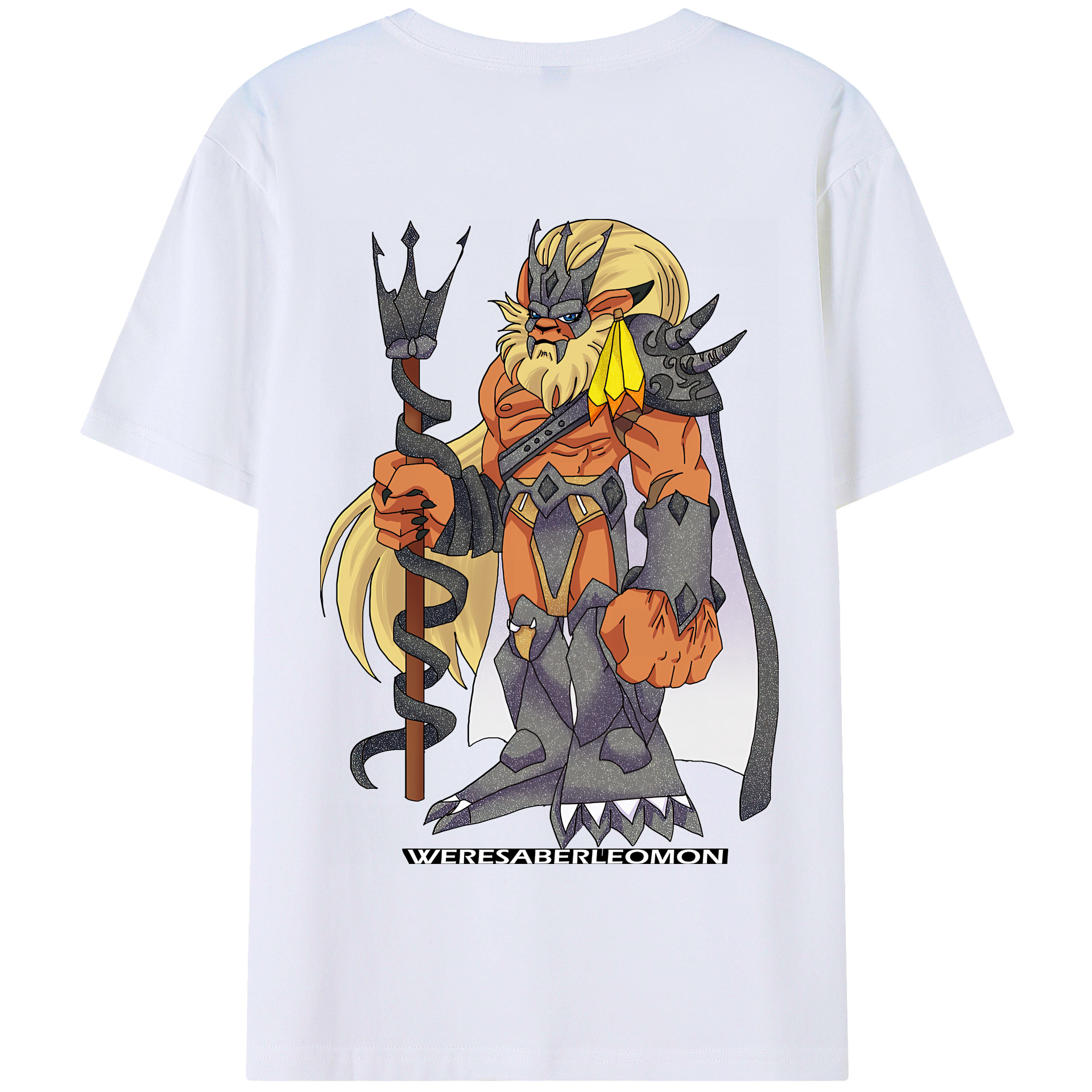 （画像用） Digimon デジタルモンスター/デジモン 綿100％半袖Tシャツ（背面プリント）
