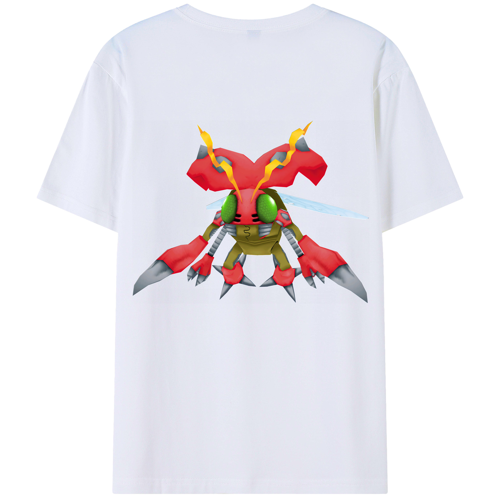 （画像用） Digimon デジタルモンスター/デジモン 綿100％半袖Tシャツ（背面プリント）