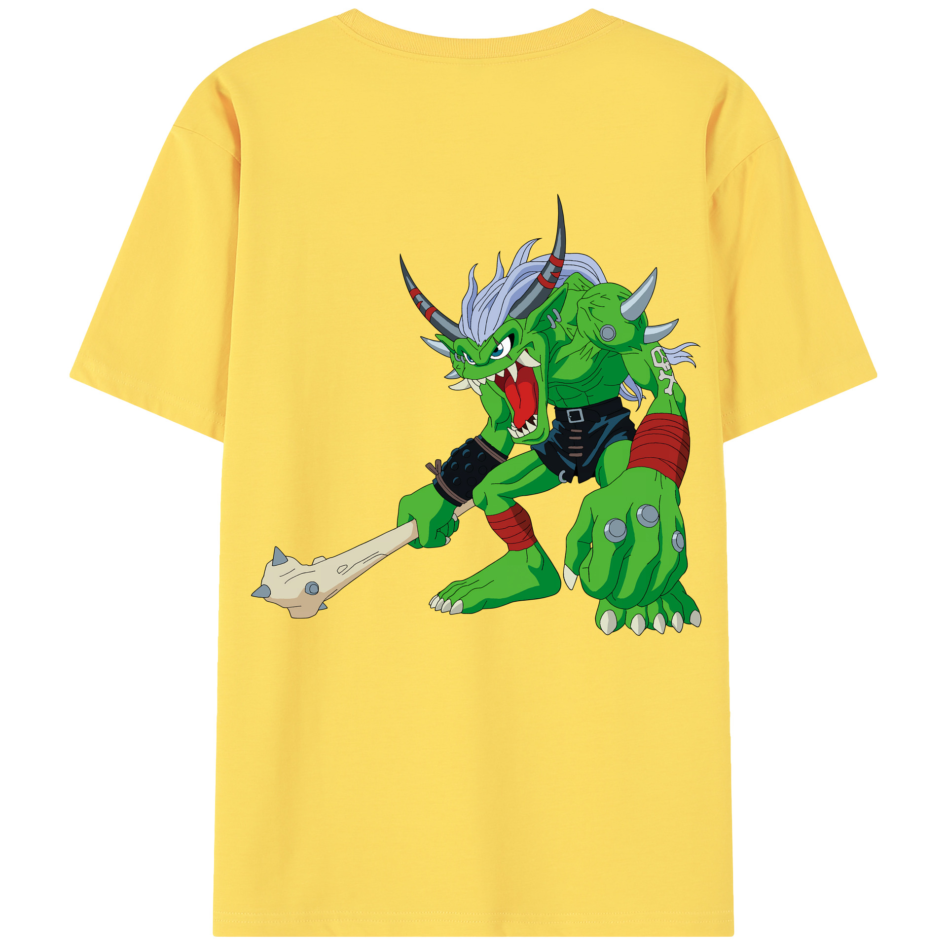 （画像用） Digimon デジタルモンスター/デジモン 綿100％半袖Tシャツ（背面プリント）